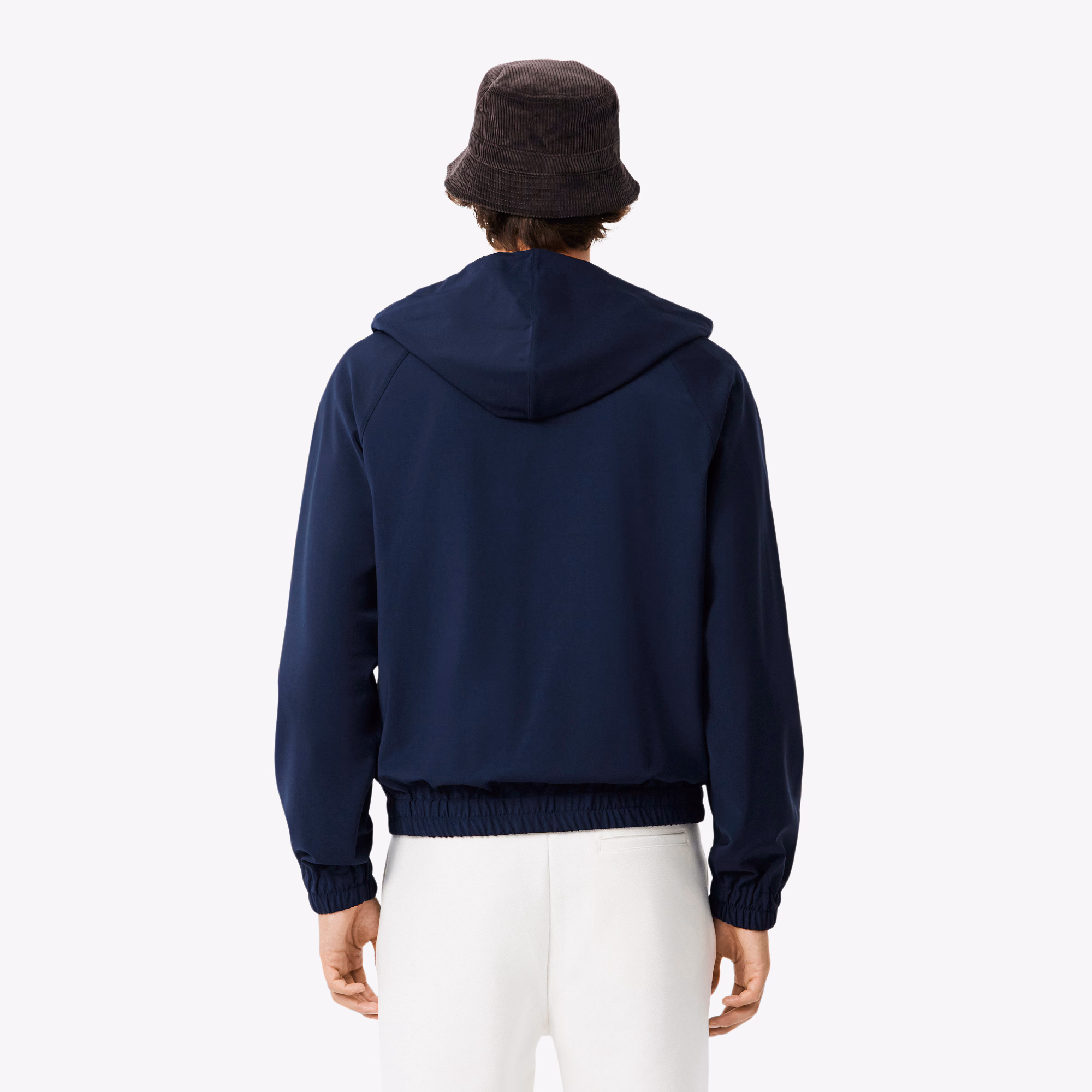 Men's Wool Blend Flannel Hooded Jacket