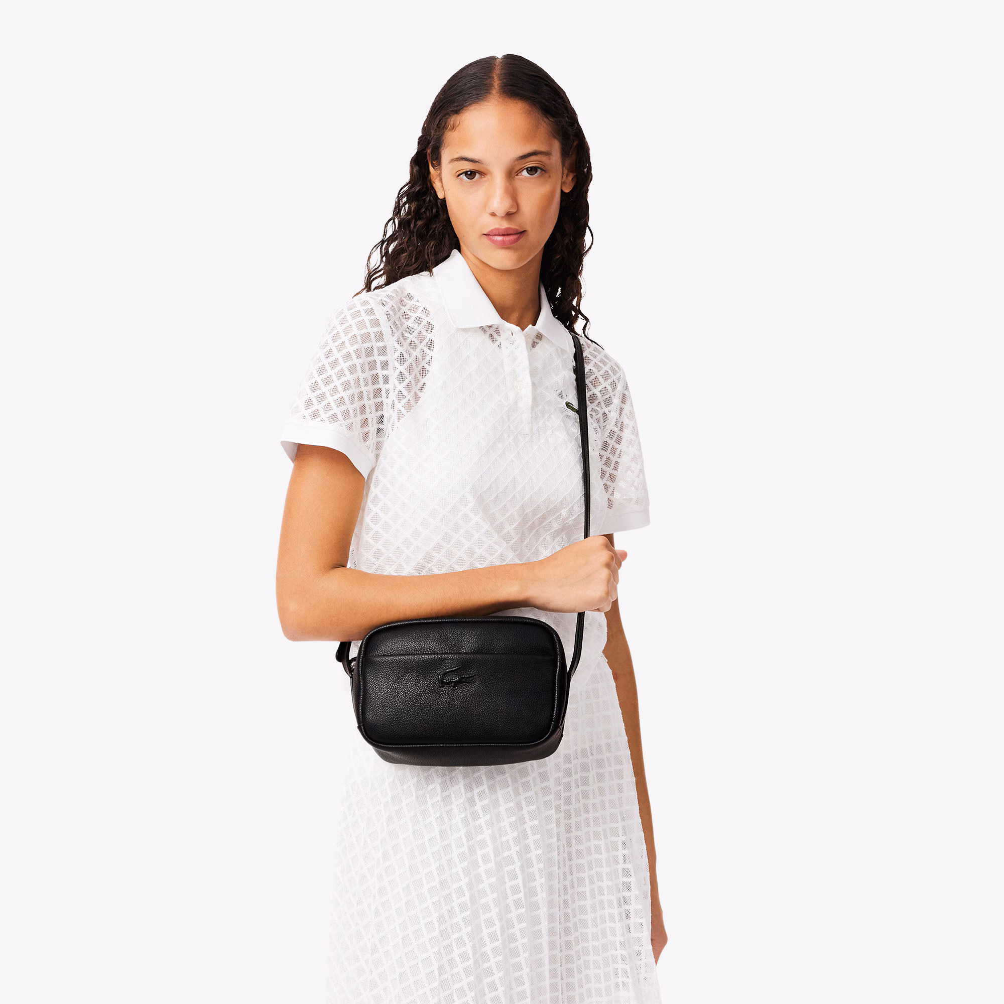 City Court Grain Leather Shoulder Bag