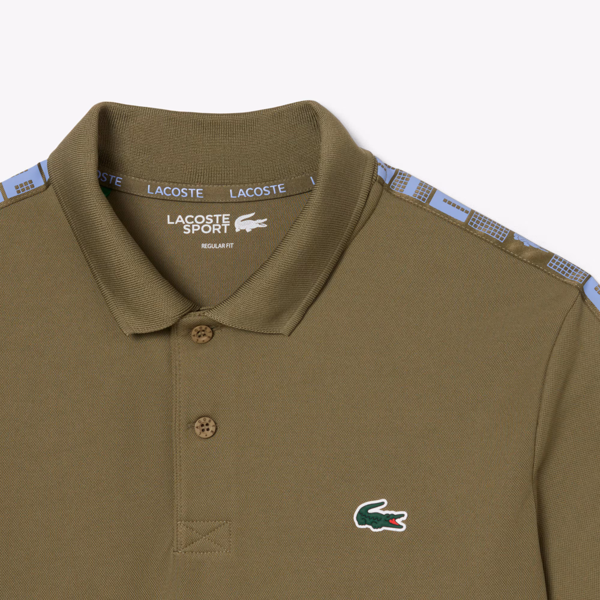 Men's Ultra Dry Branded Stripe Tennis Polo