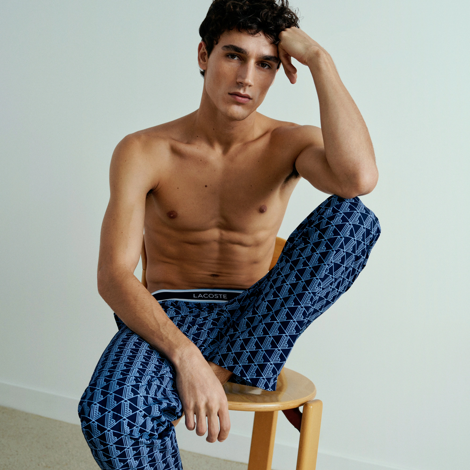 Men's Monogram Poplin Pajama Pants