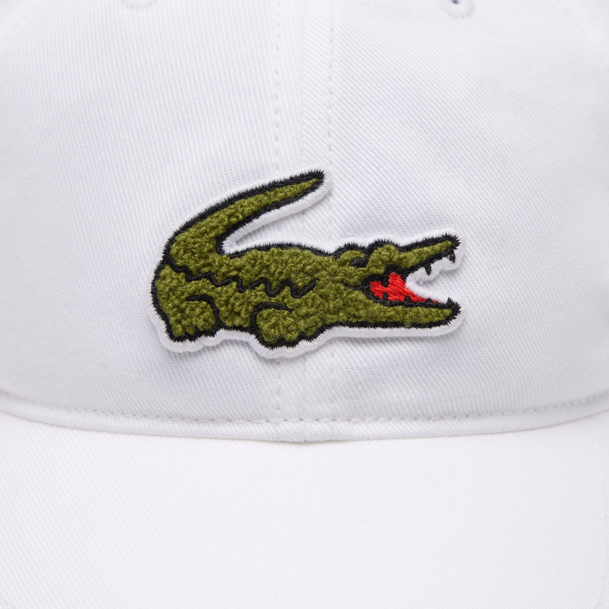 Unisex Crocodile Badge Cotton Twill Cap