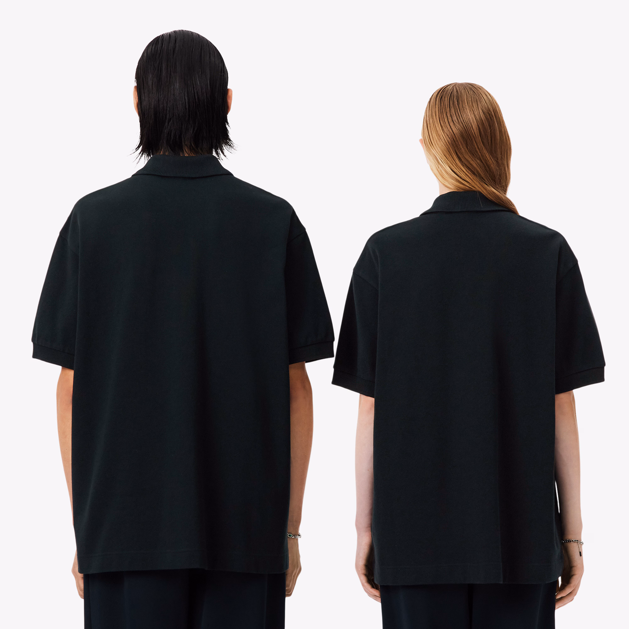 Runway Loose Fit Shield Piqué Polo Shirt