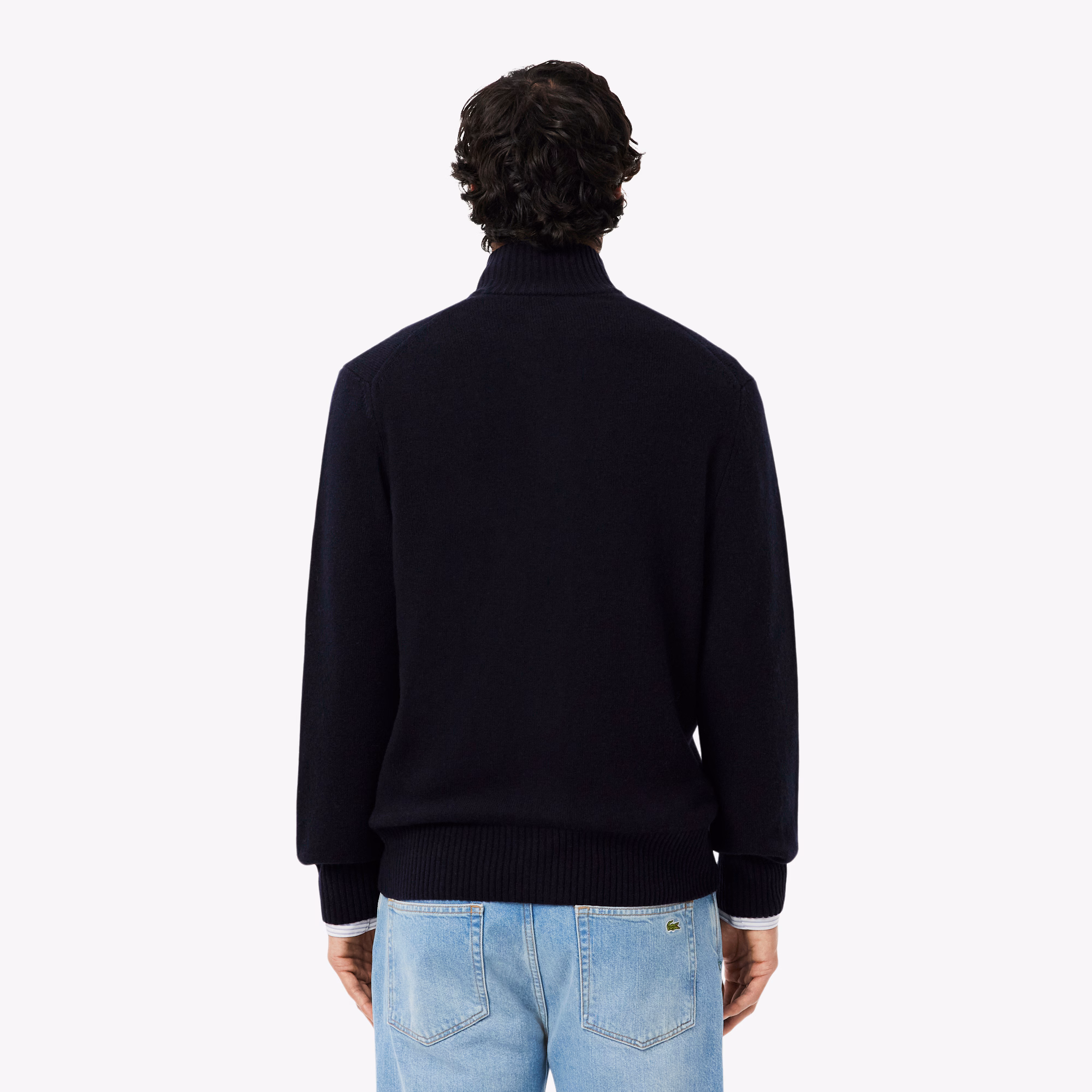 Men's Wool Zip-Up Sweater
