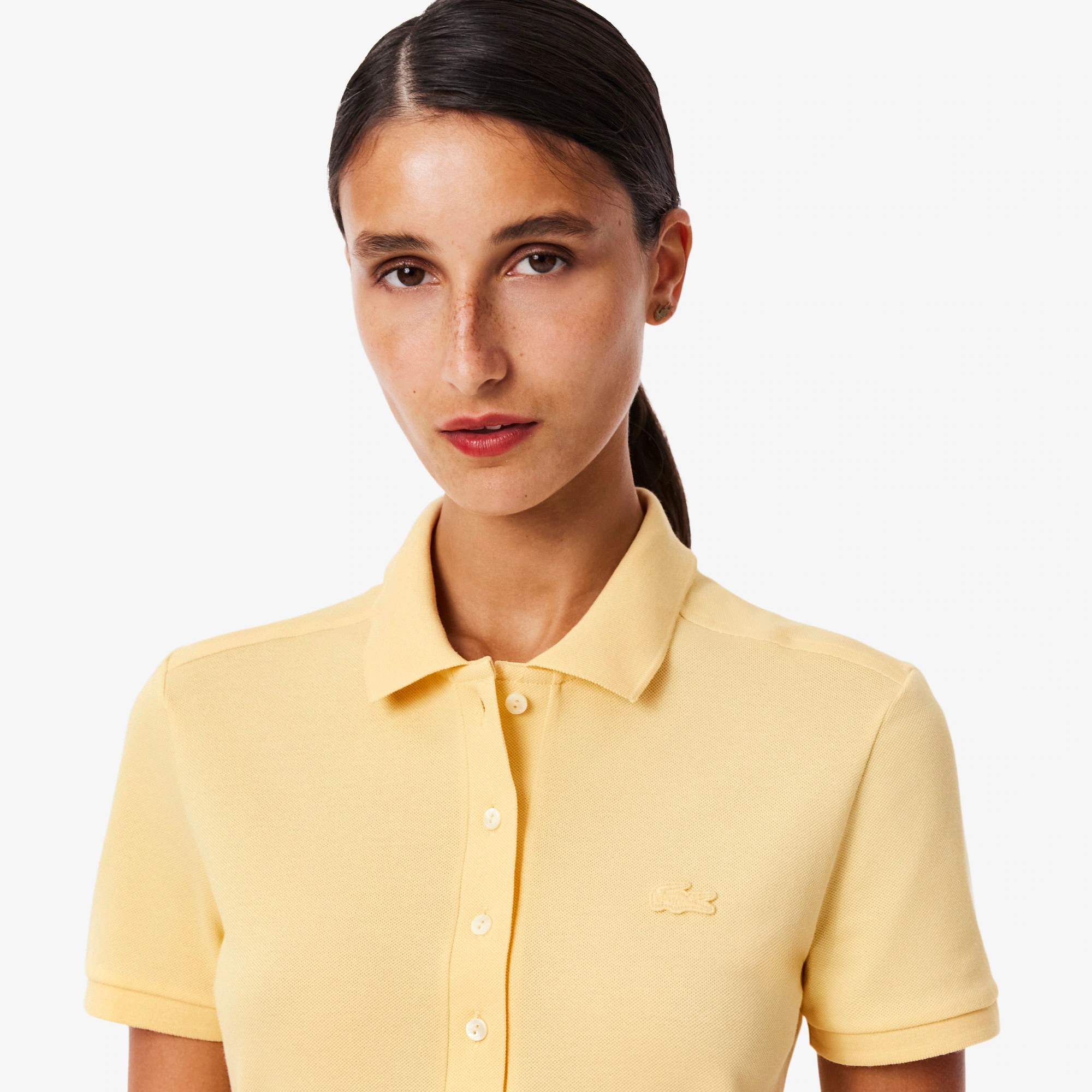 Women's Slim Fit Stretch Mini Piqué Polo Dress