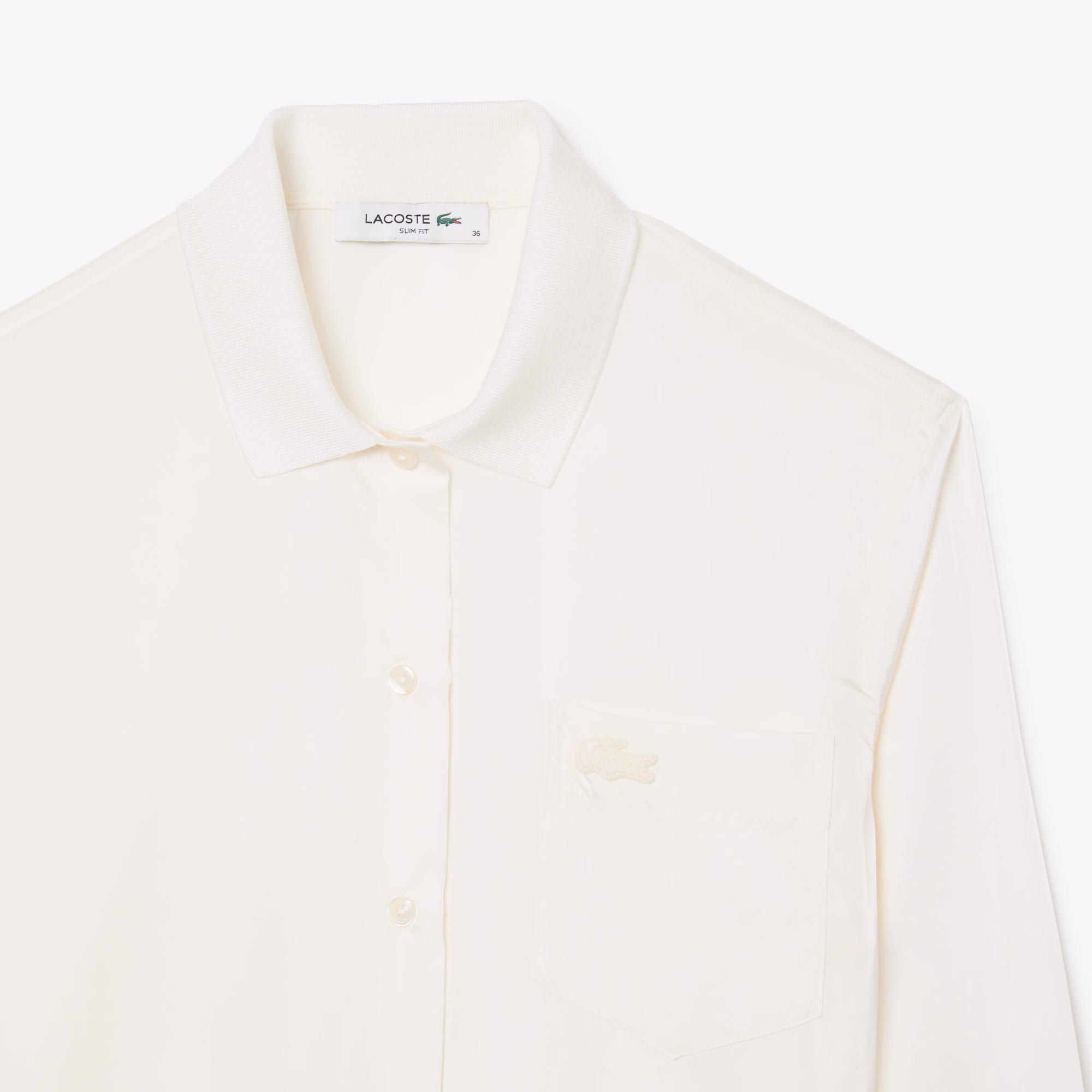 Women's Slim Fit Ribbed Collar Shirt