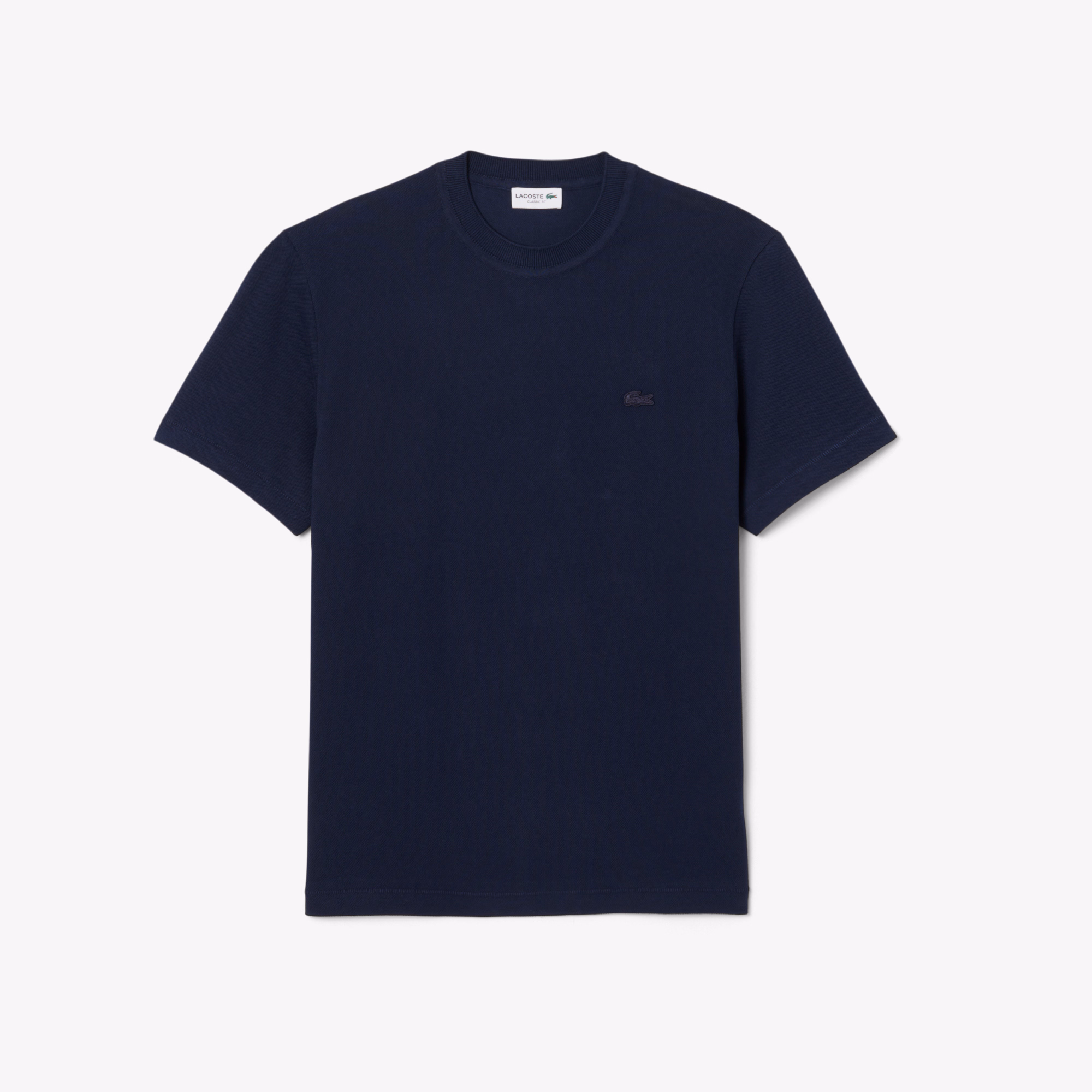 Men's Ribbed Neck Petit Piqué T-Shirt