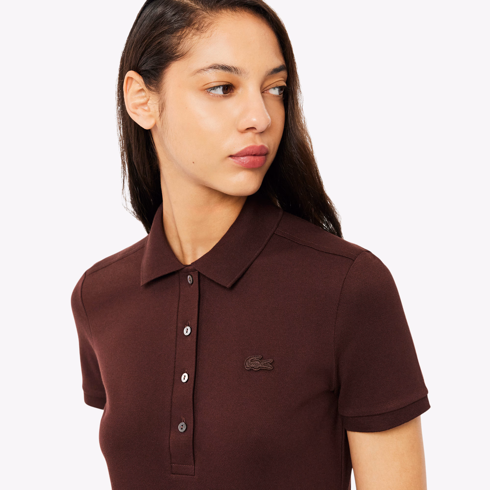Women's L.12.D Slim Fit Stretch Mini Piqué Polo