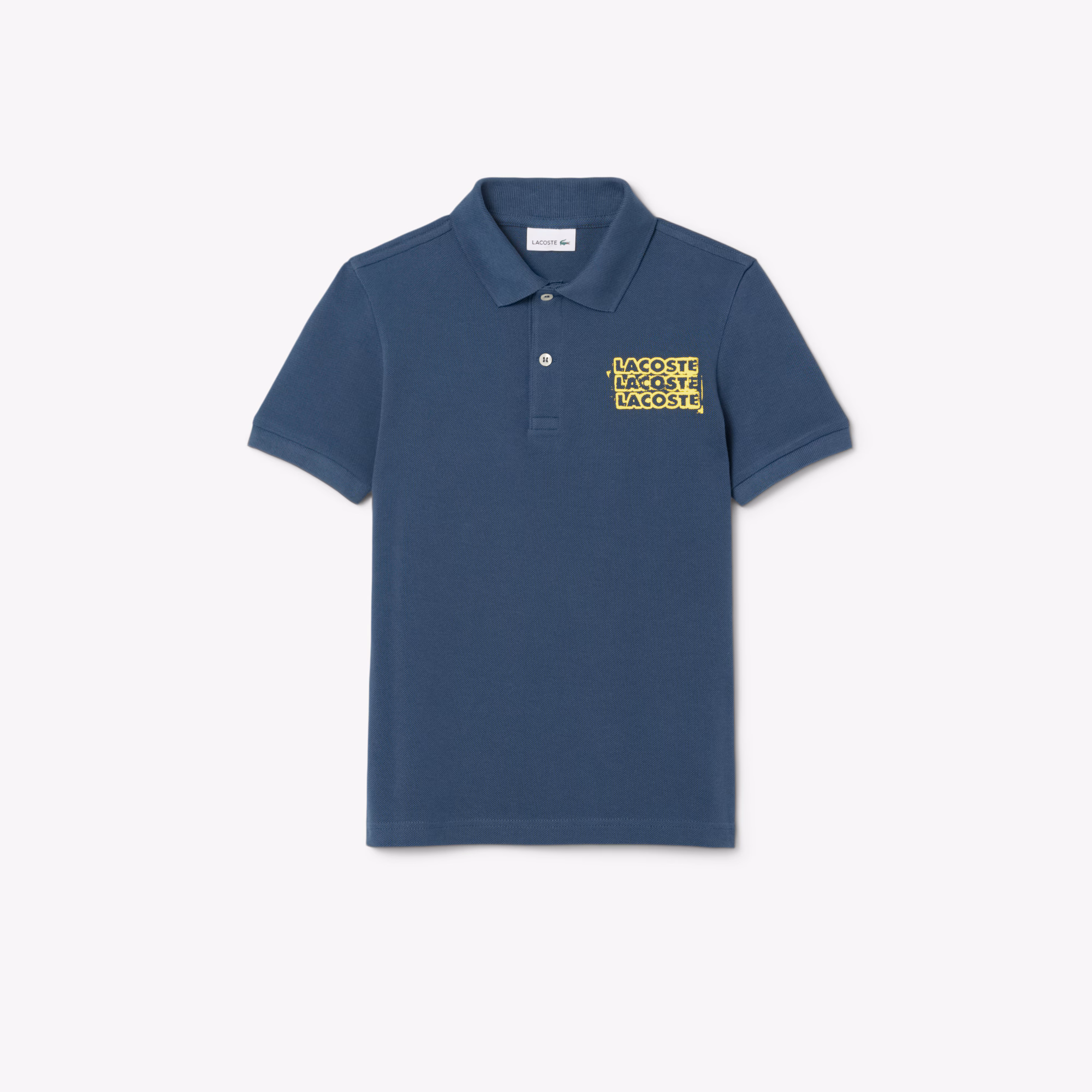 Kids' Printed Petit Piqué Polo