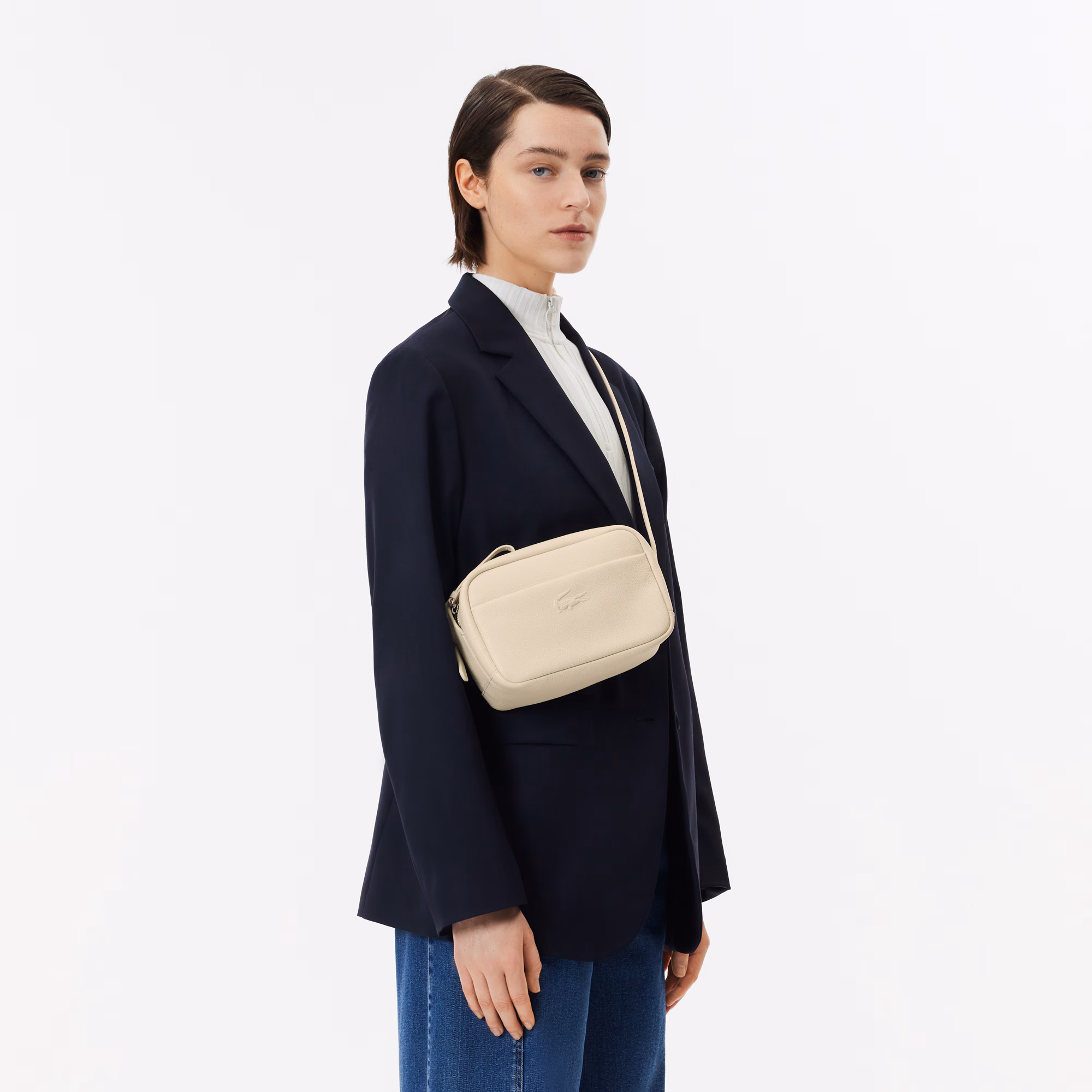 City Court Grain Leather Shoulder Bag