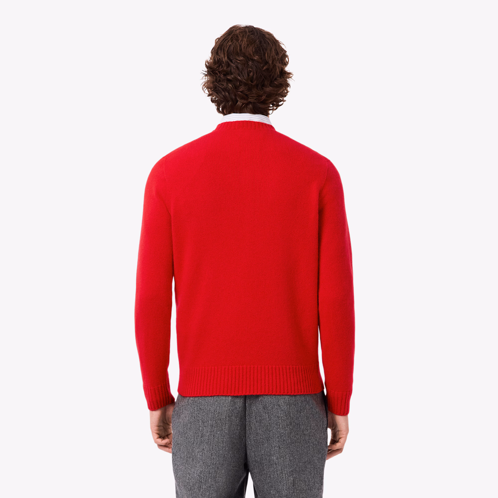 Men's 3D Knit Cashmere Crew Neck Sweater