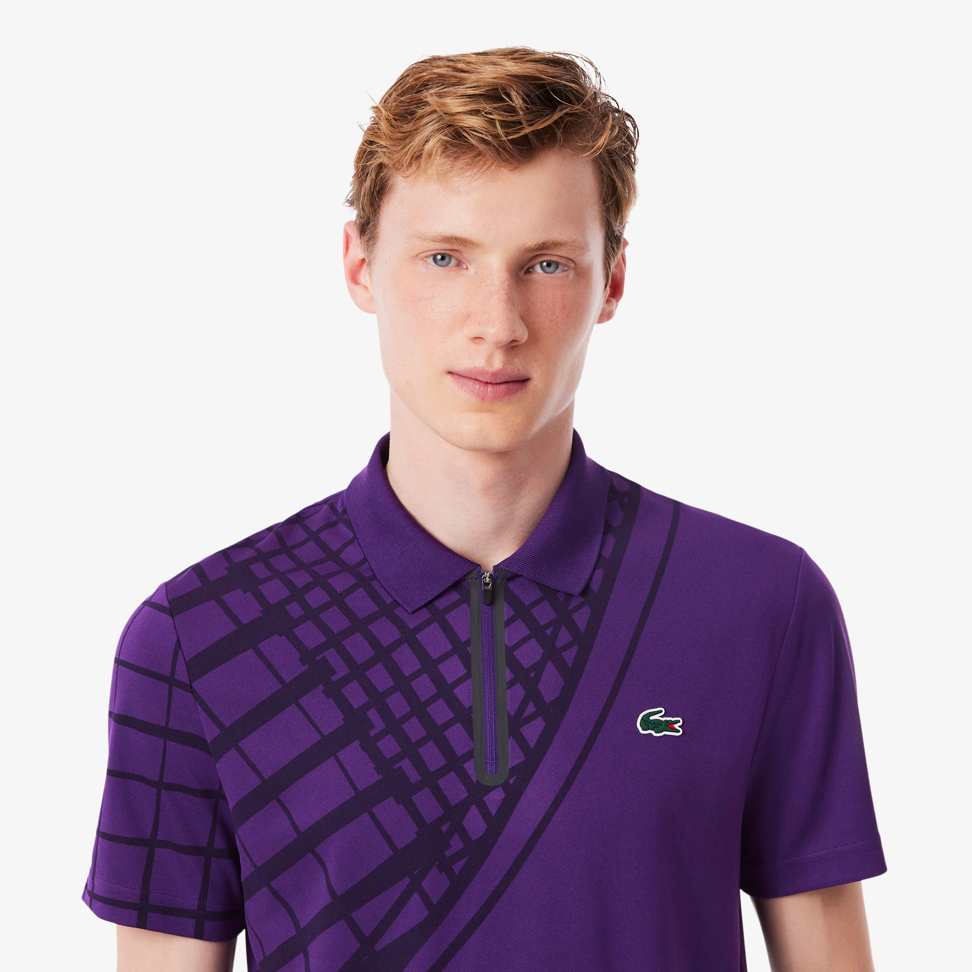 Men's Ultra Dry Printed Slim Fit Tennis Polo