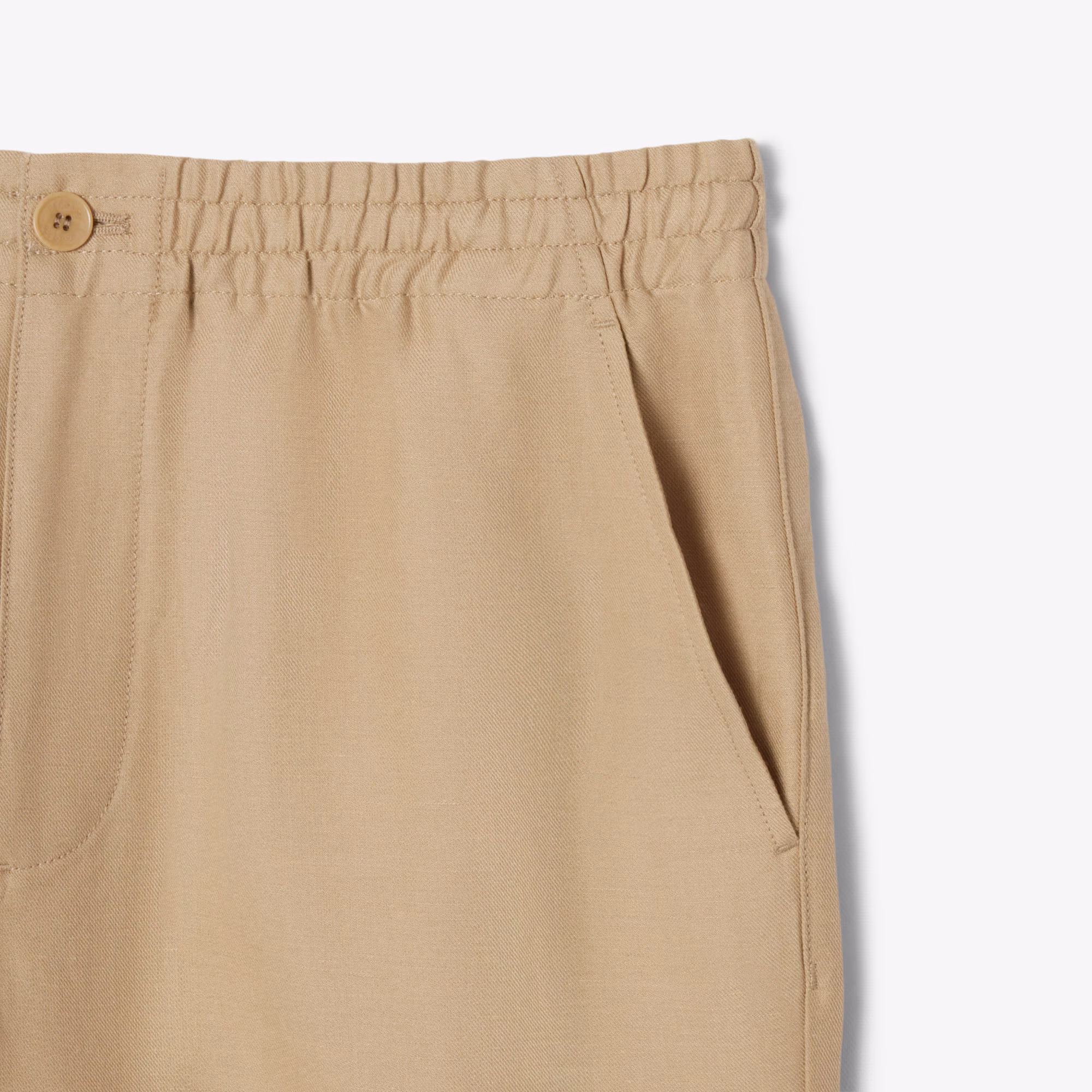 Men's Regular Fit Linen Twill Pants