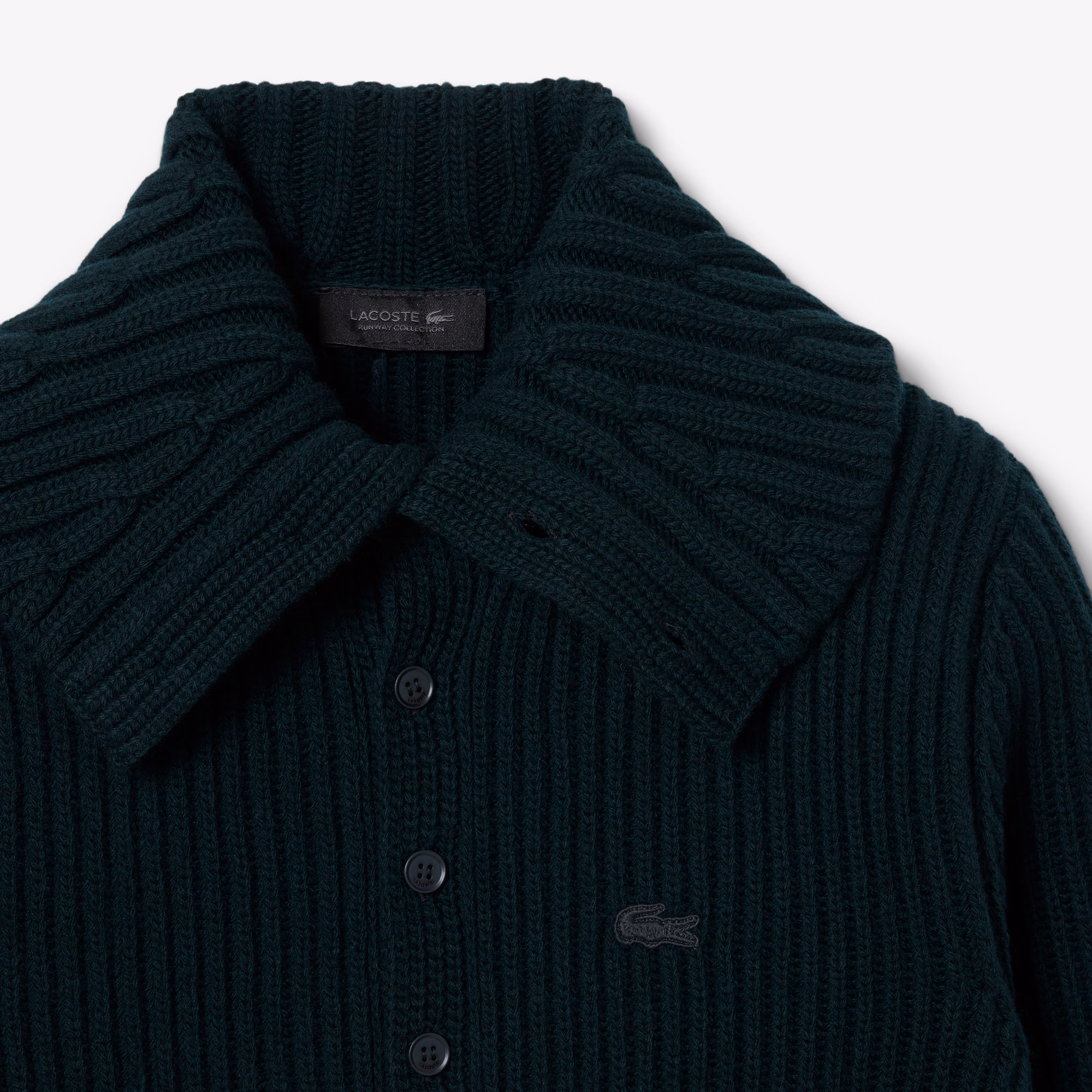 Runway Cable Neck Wool Sweater