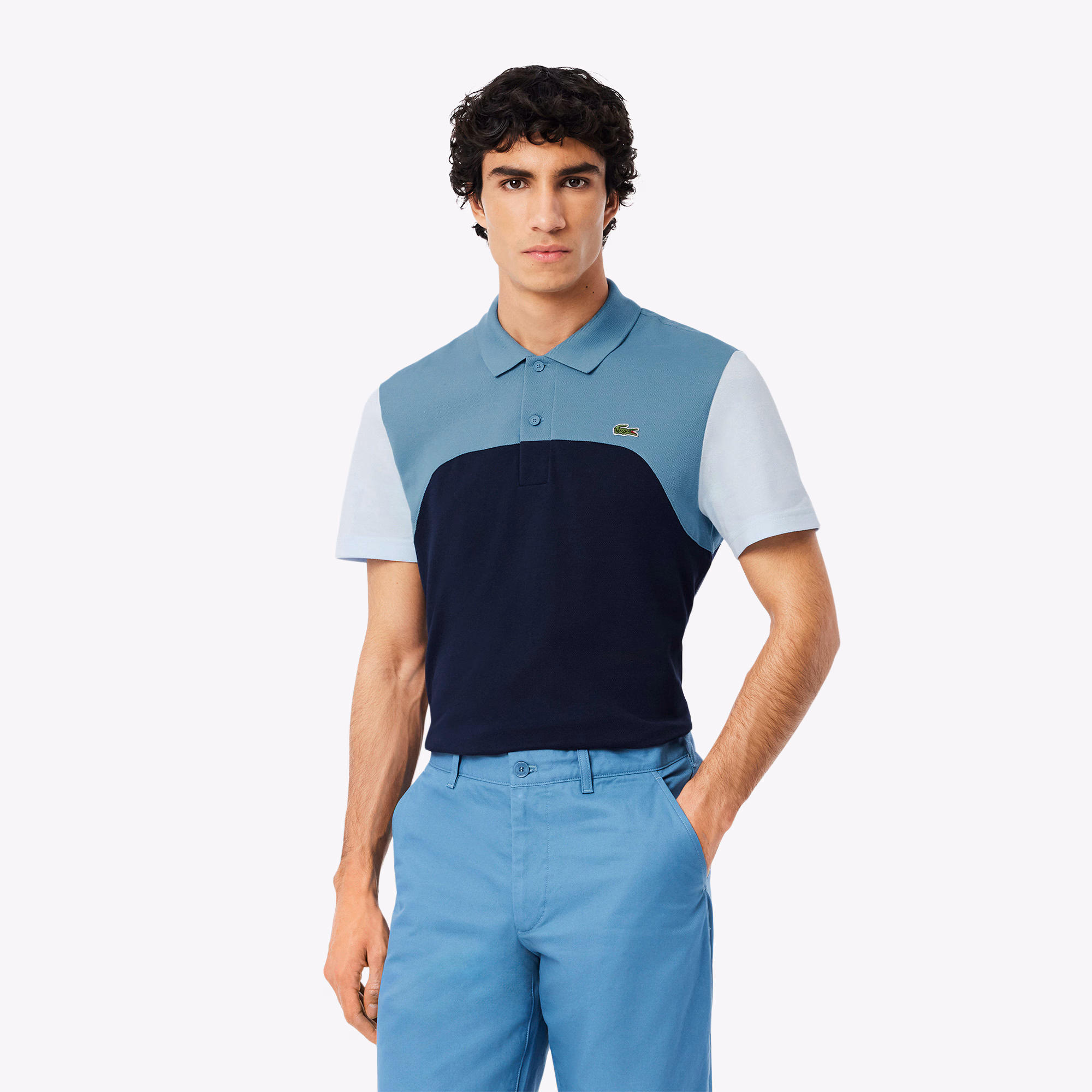 Men's Regular Fit L.12.12 Colorblock Polo