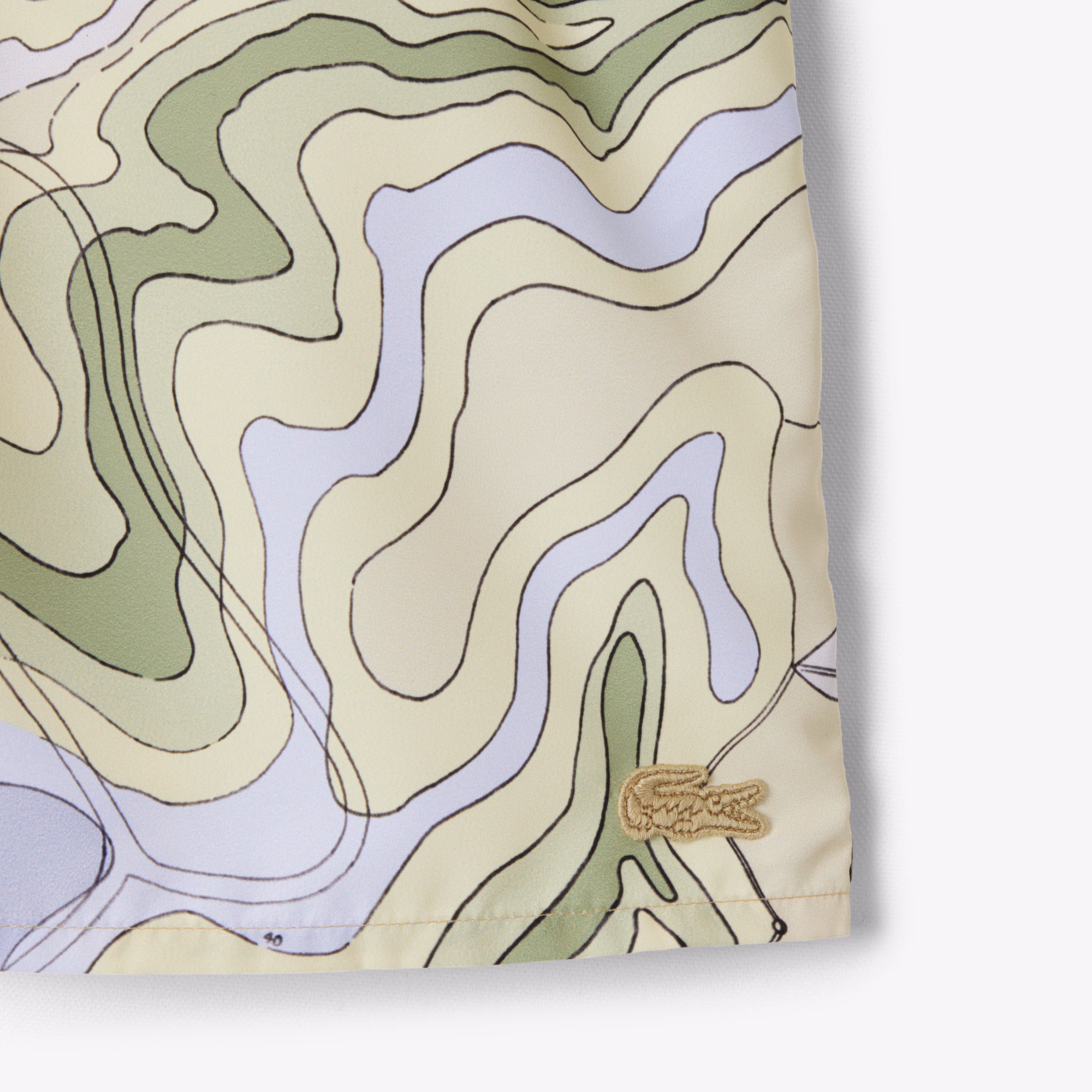 Men's Mid-Length Print Swim Trunks