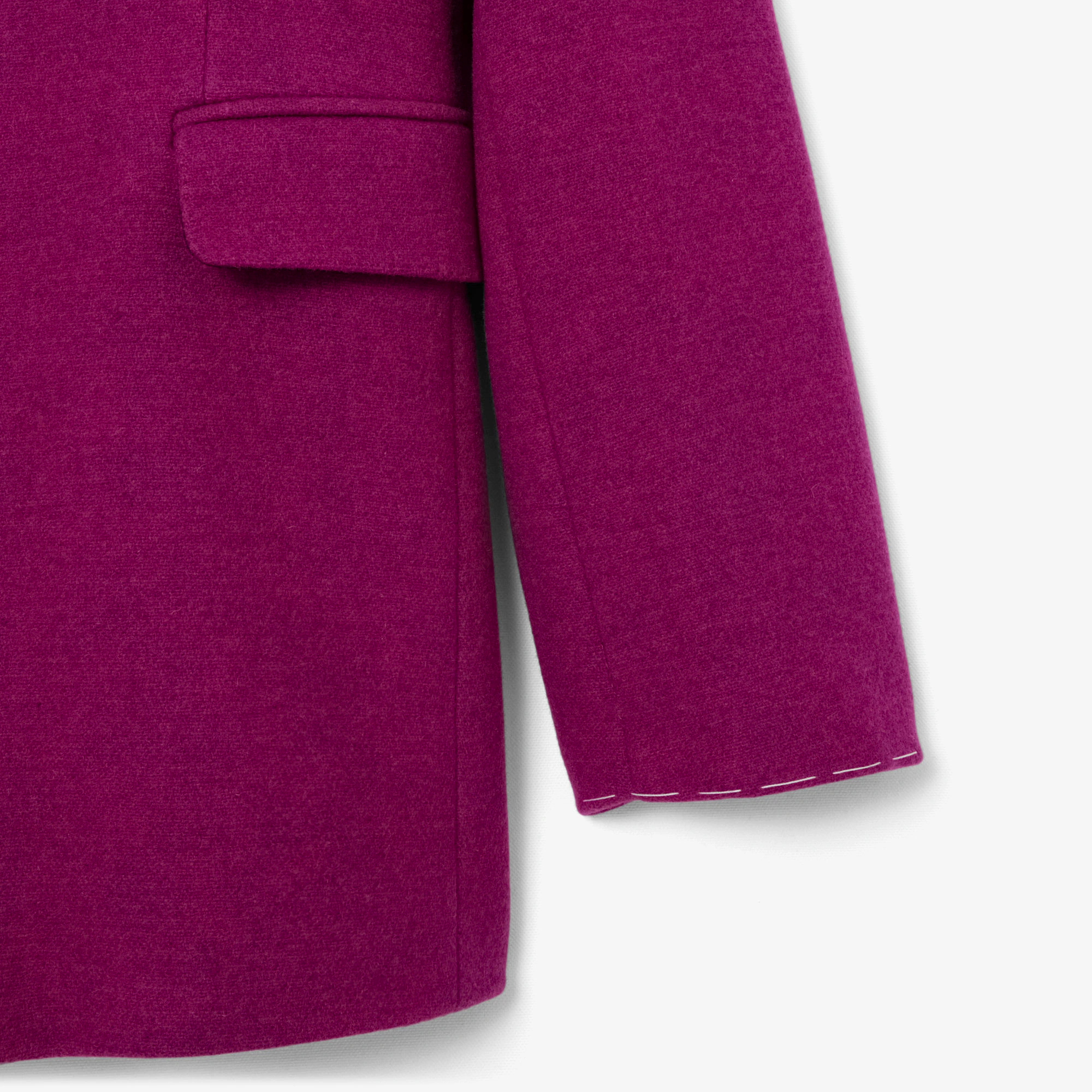 Runway Double Breasted Marbled Wool Blazer