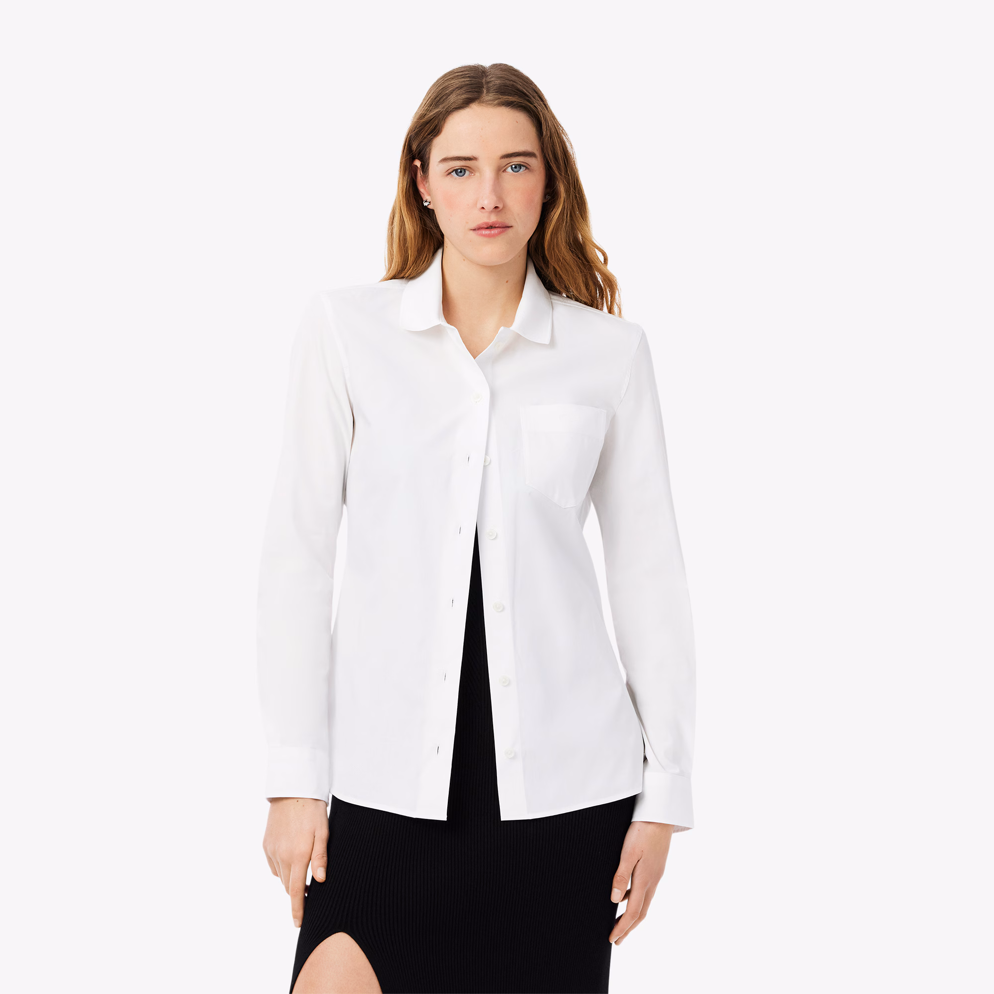 Women's Slim Fit Stretch Poplin Shirt