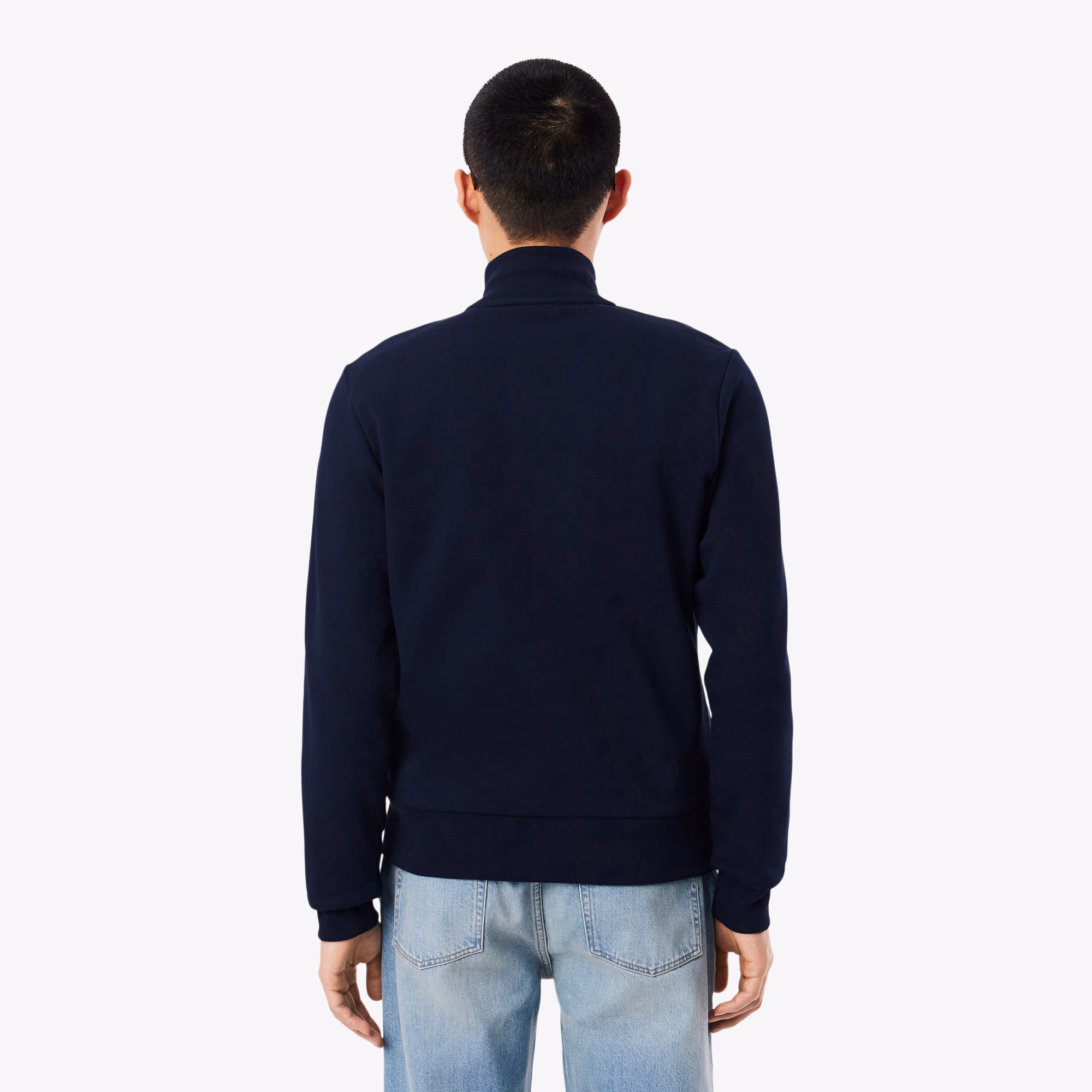 Men's Zip-Up High-Neck Fleece Sweatshirt