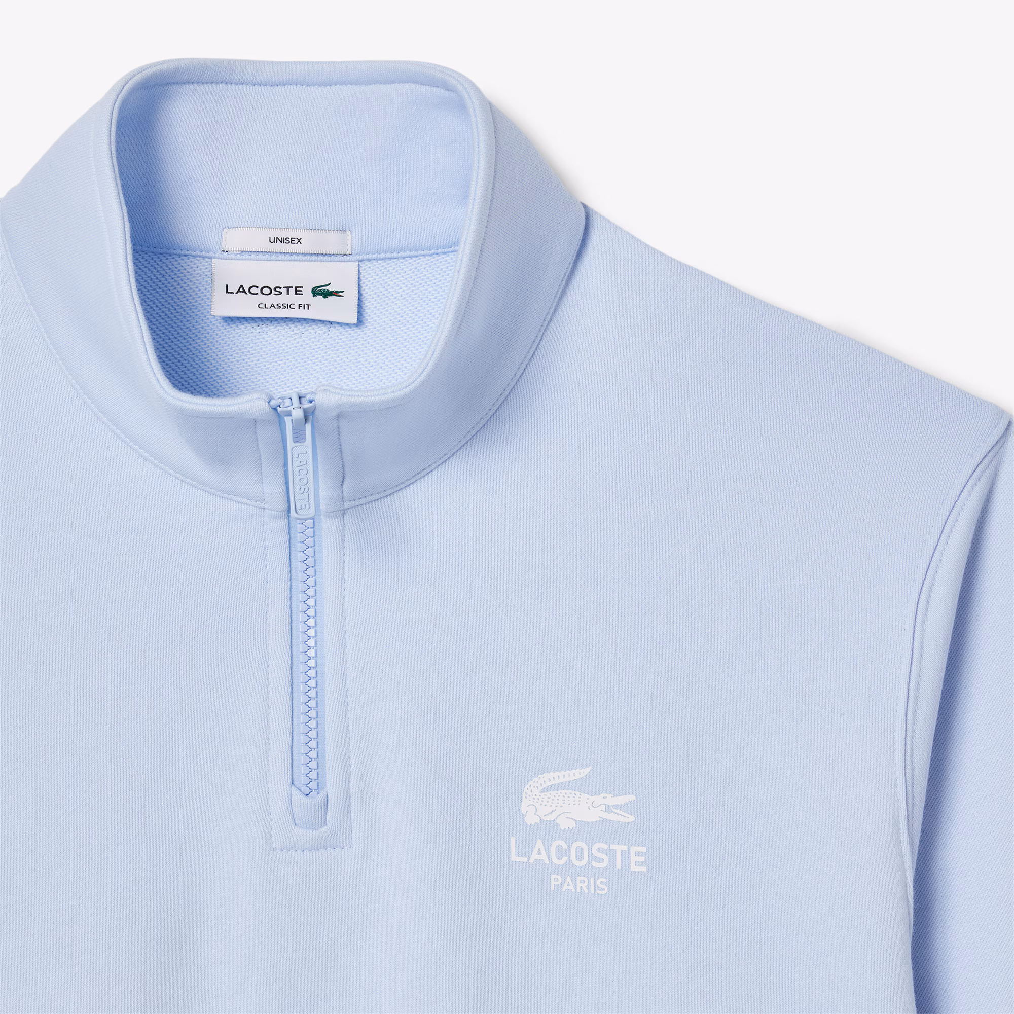 Unisex High-Neck Zip-Up Sweatshirt