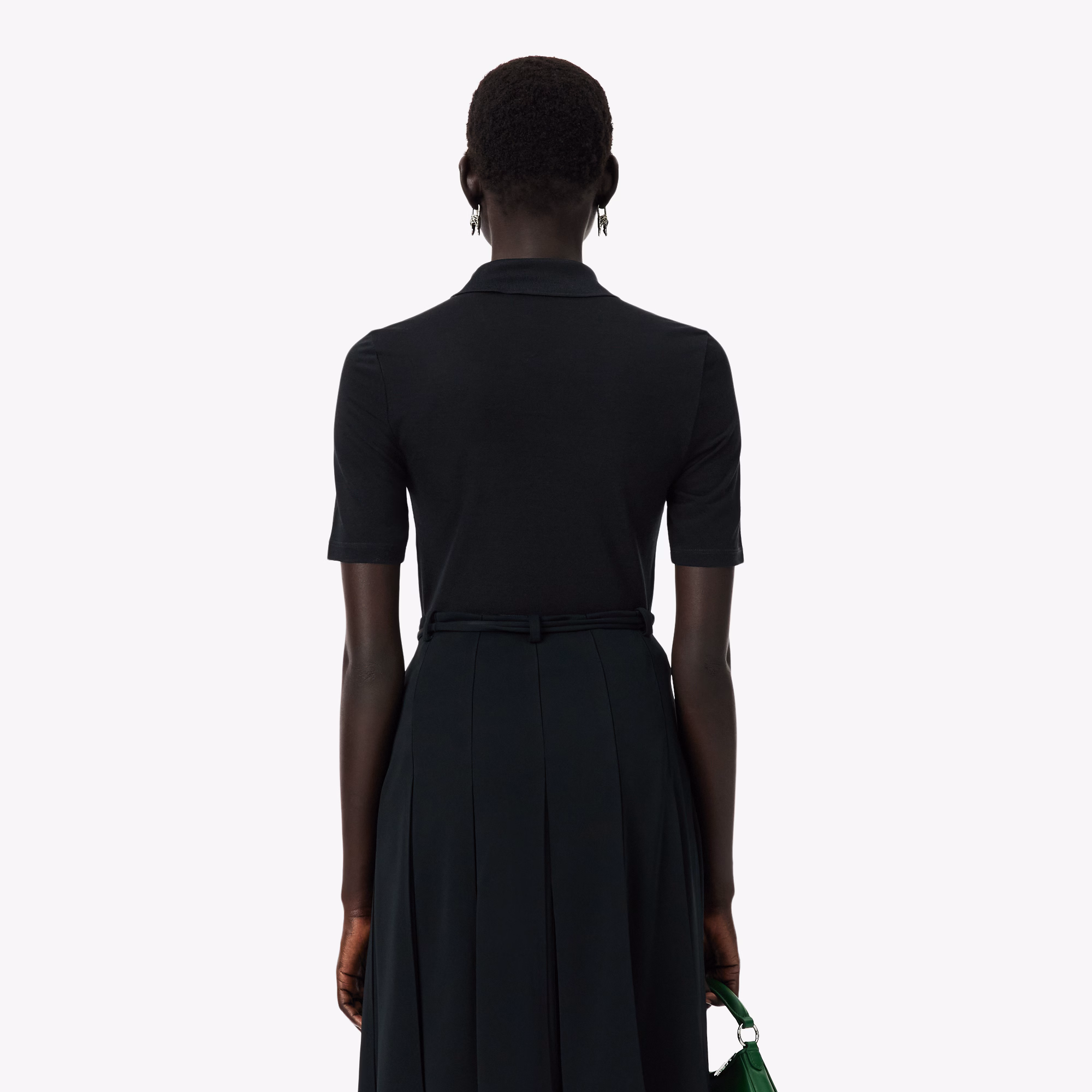 Runway Slim Fit Silk Mini-Piqué Polo Shirt