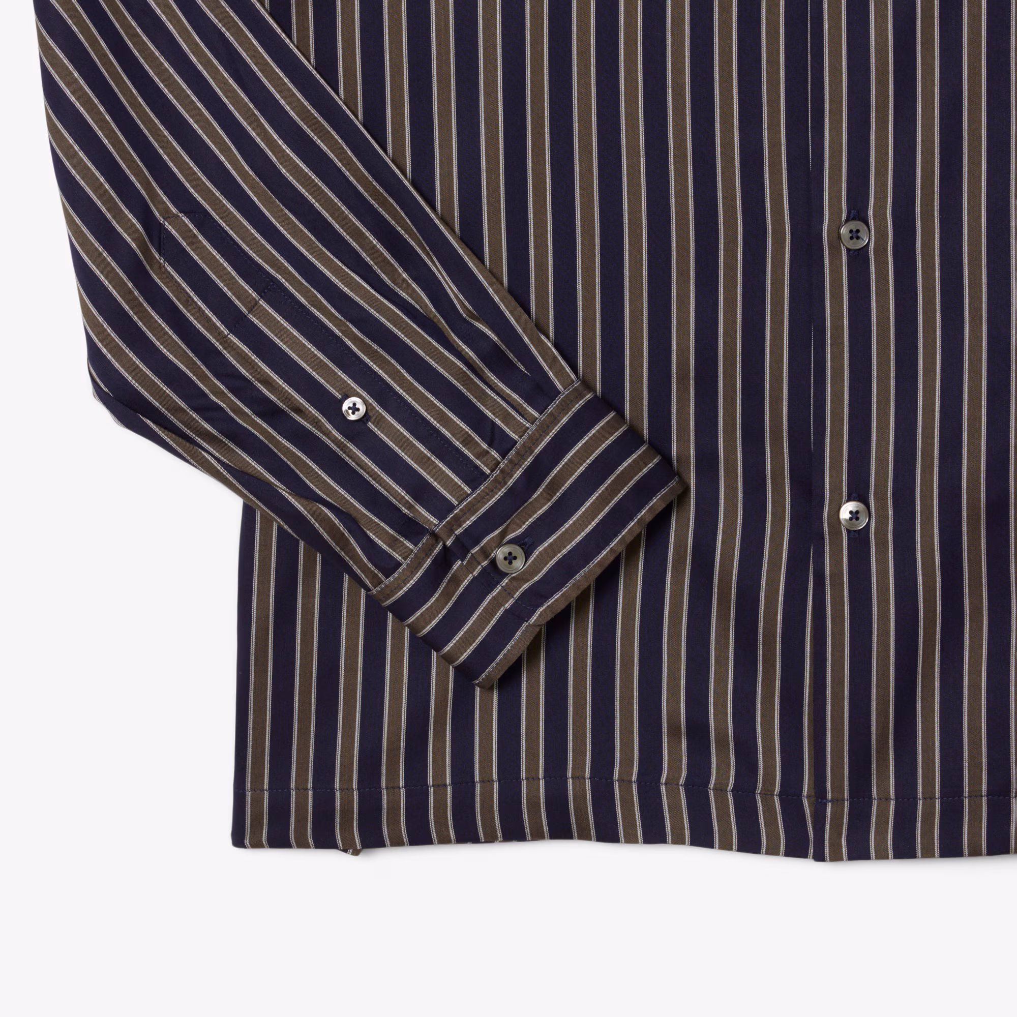 Men's Relaxed Fit Striped Lyocell Shirt