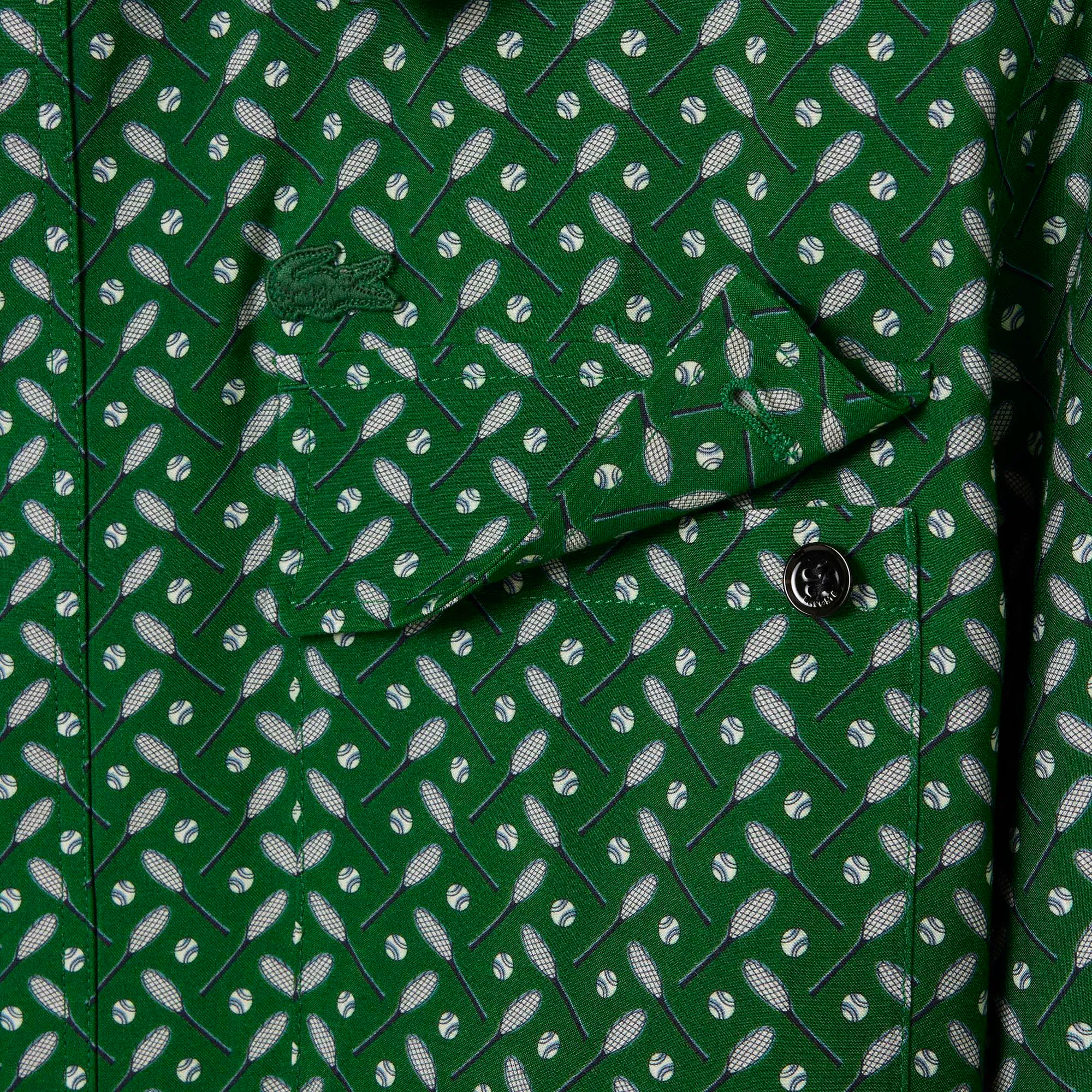 Runway Regular Fit Printed Satin Shirt