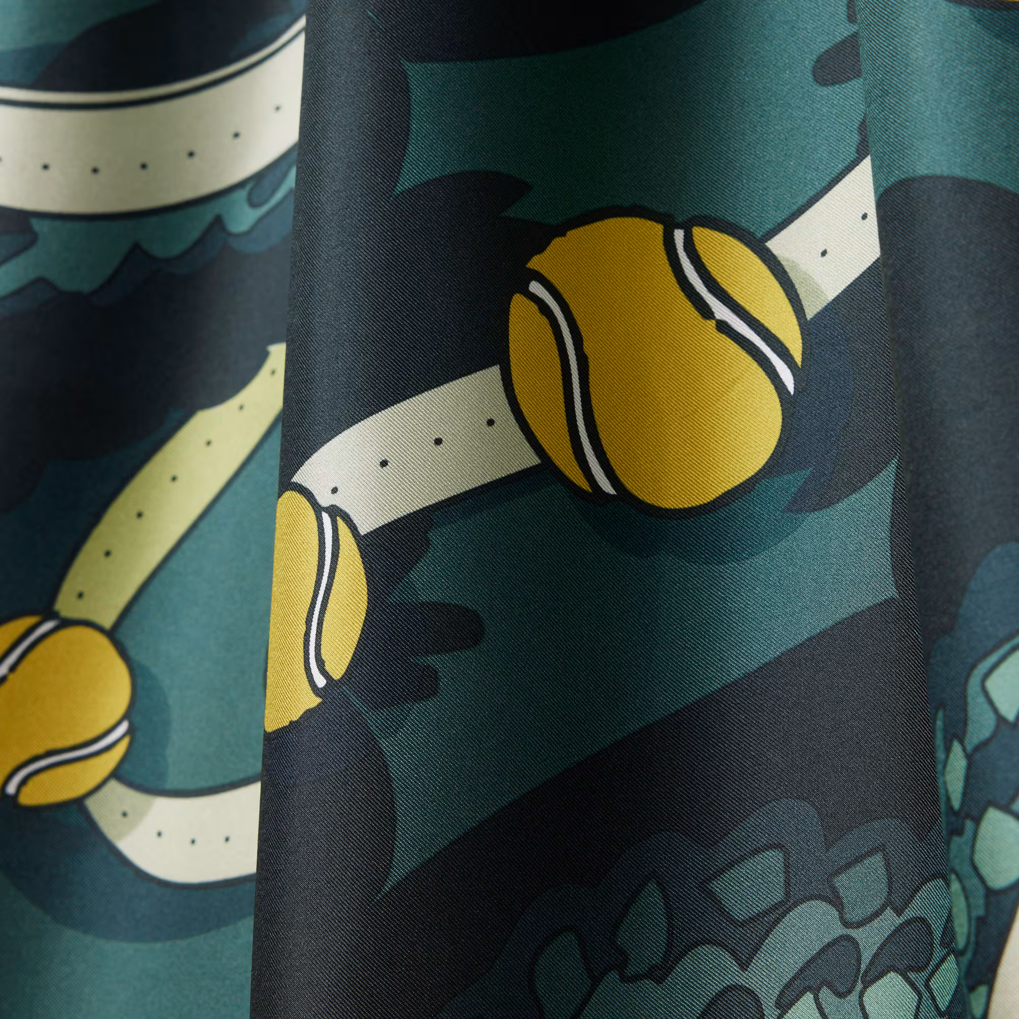 Runway Print Silk Square