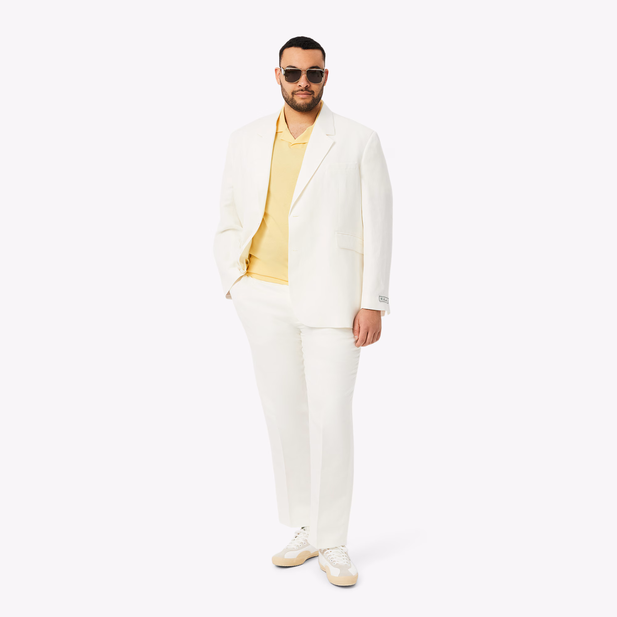 Men's Classic Fit Open Neck Paris Polo