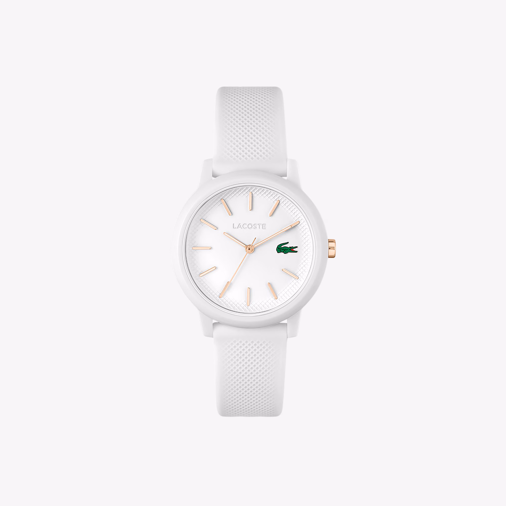 Women's Lacoste.12.12 White Silicone Strap Watch