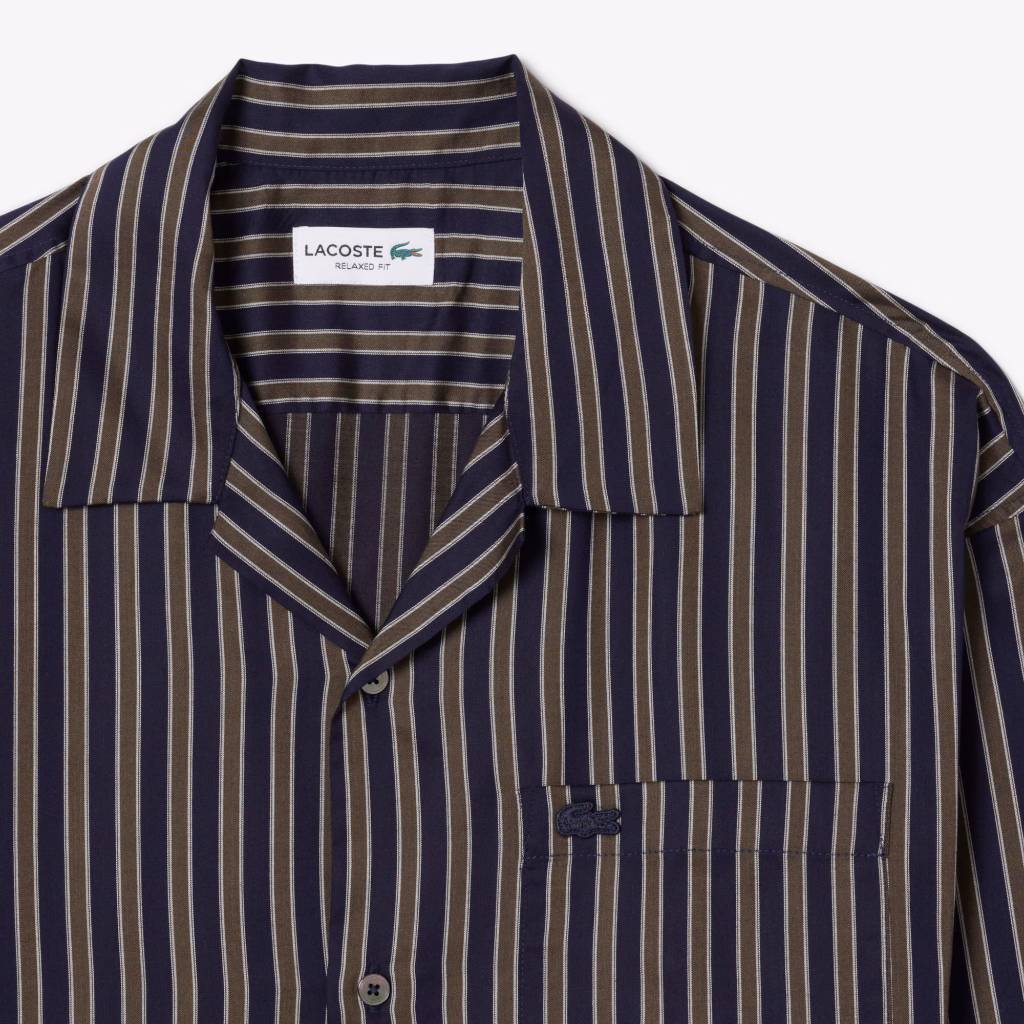 Men's Relaxed Fit Striped Lyocell Shirt