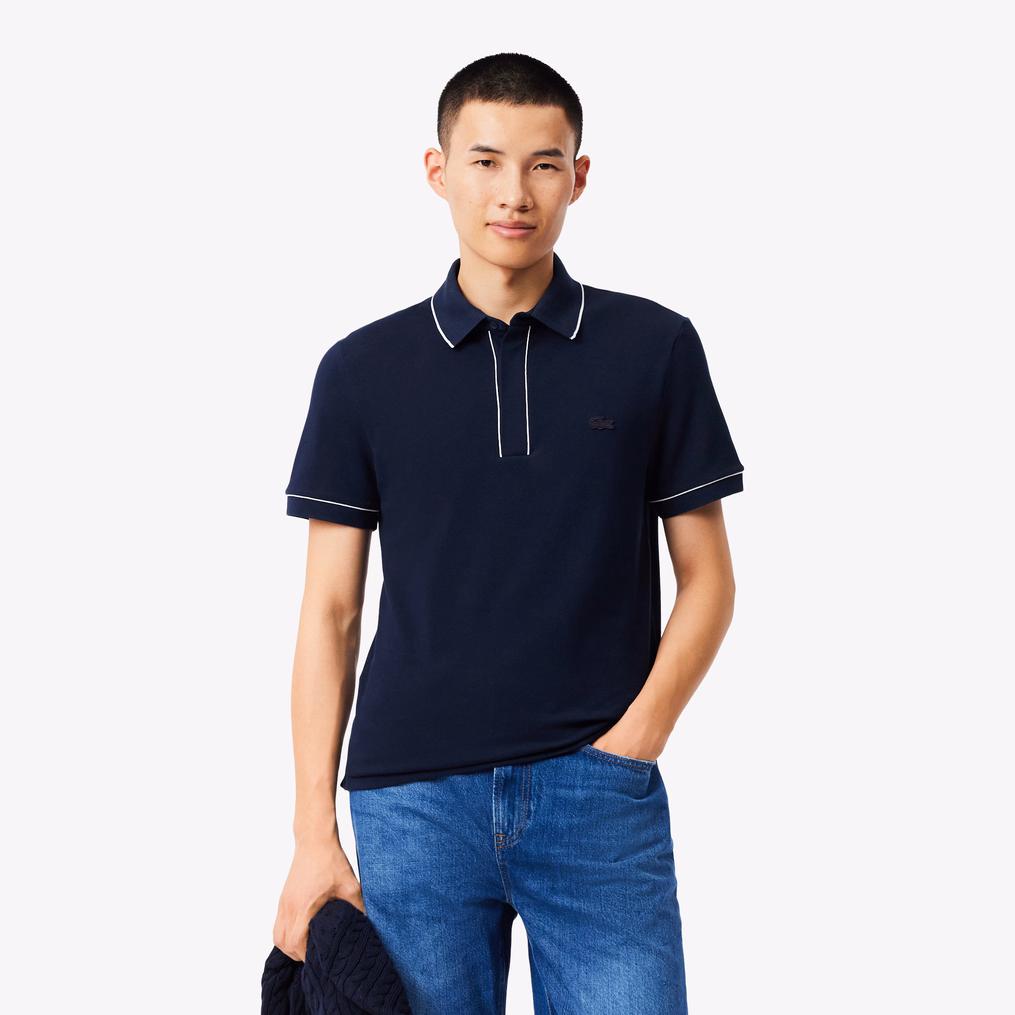 Men's Regular Fit Paris Stretch Piqué Polo