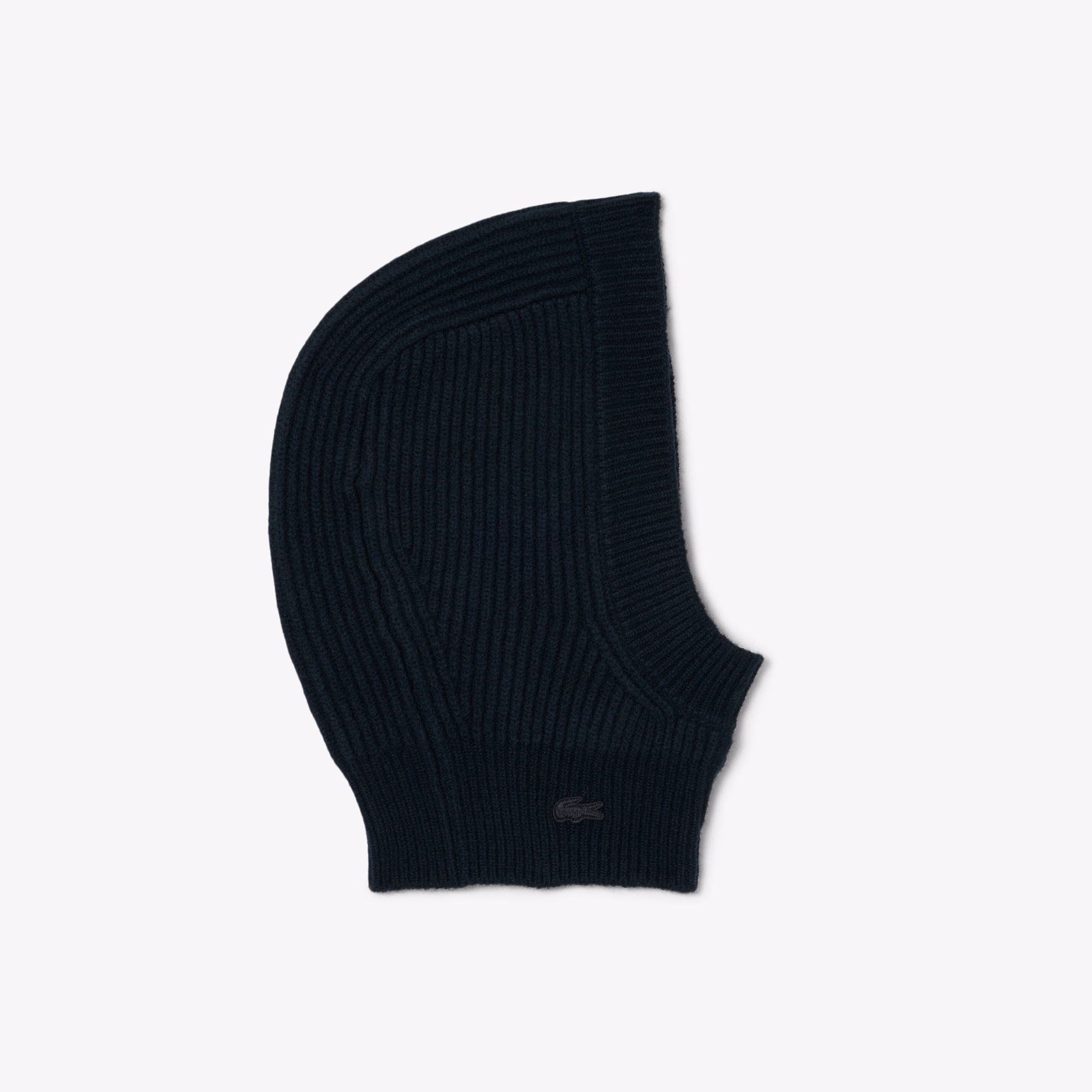 Runway Rib Knit Felted Wool Balaclava