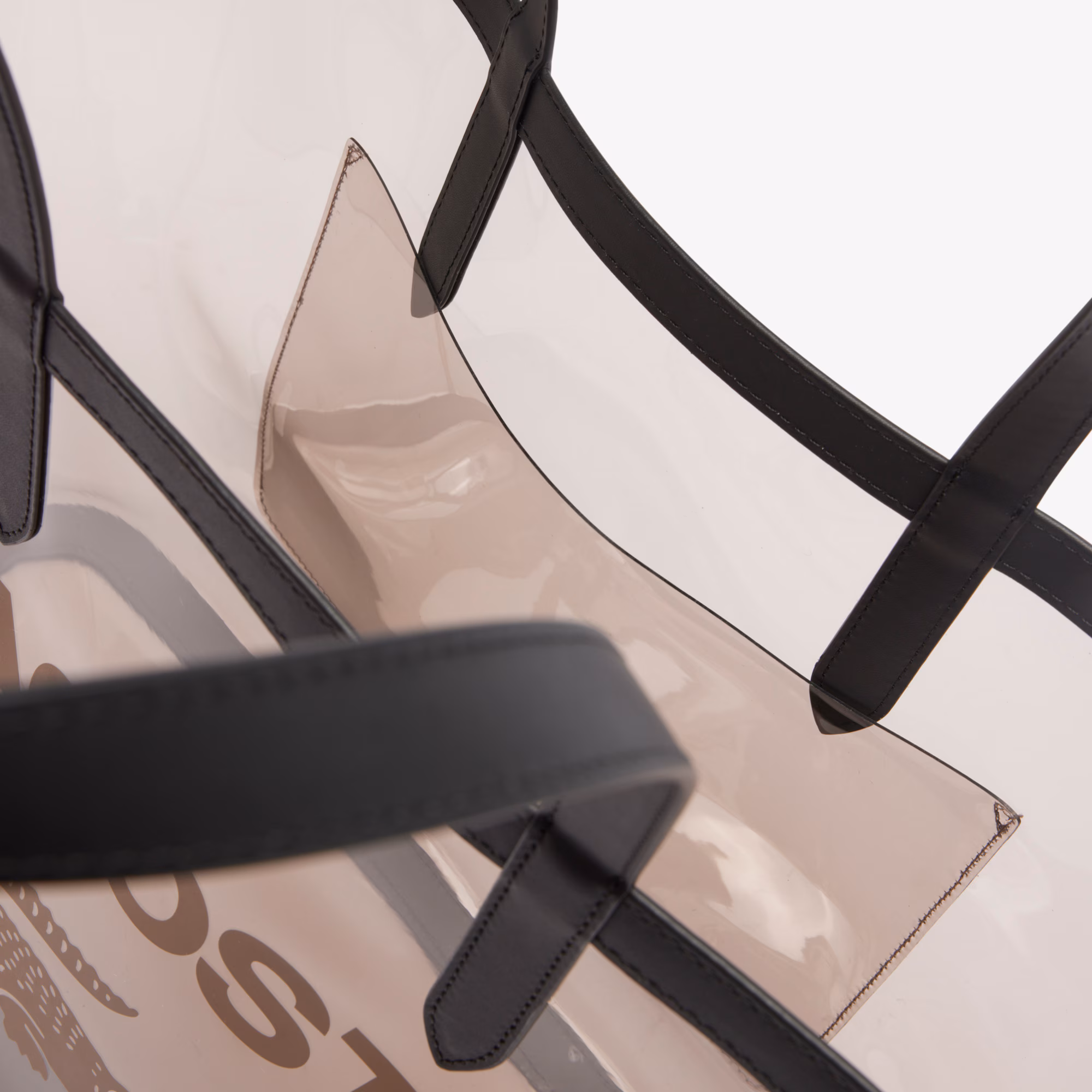 Large Anna Transparent Grained Tote