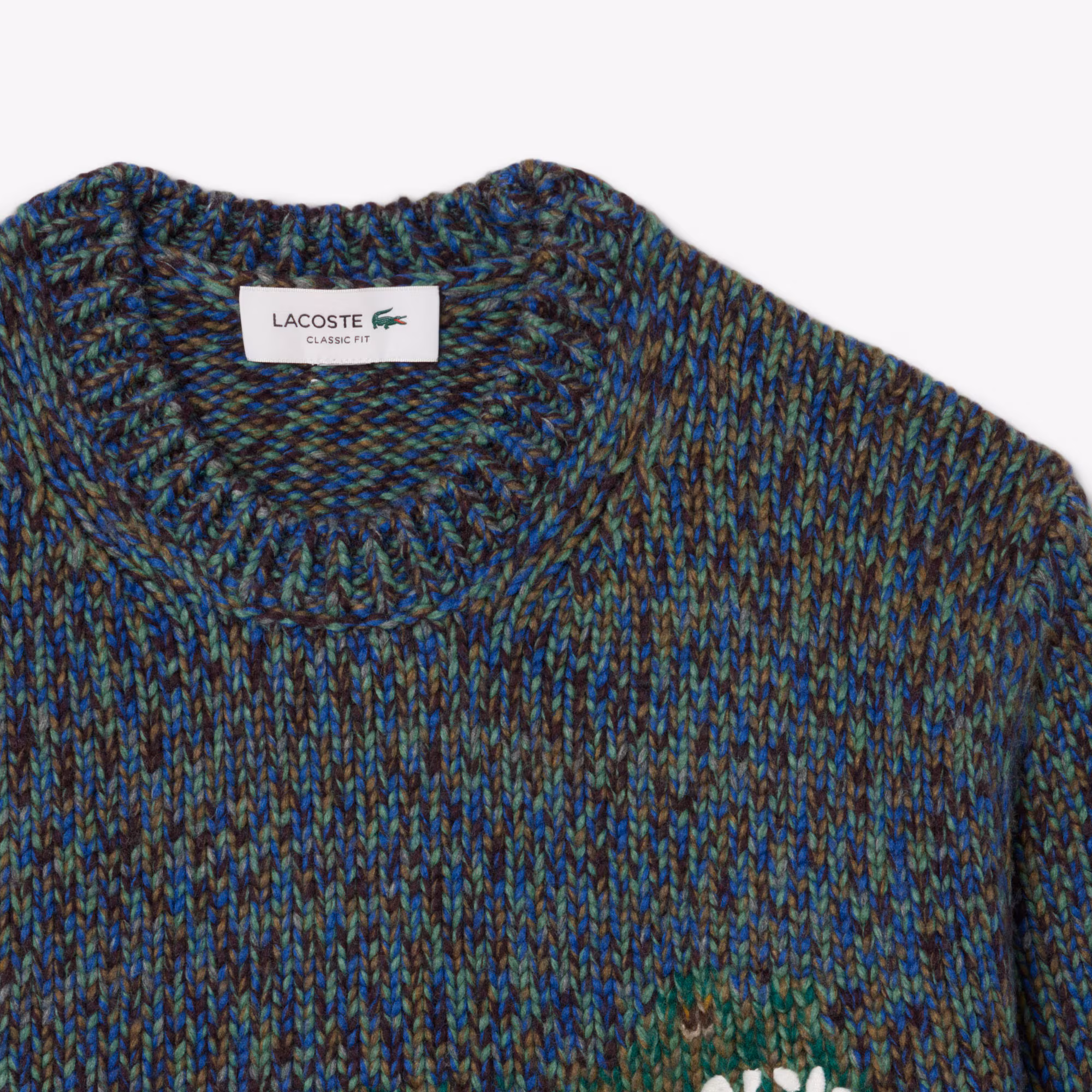 Men's Knit Intarsia Crocodile Sweater