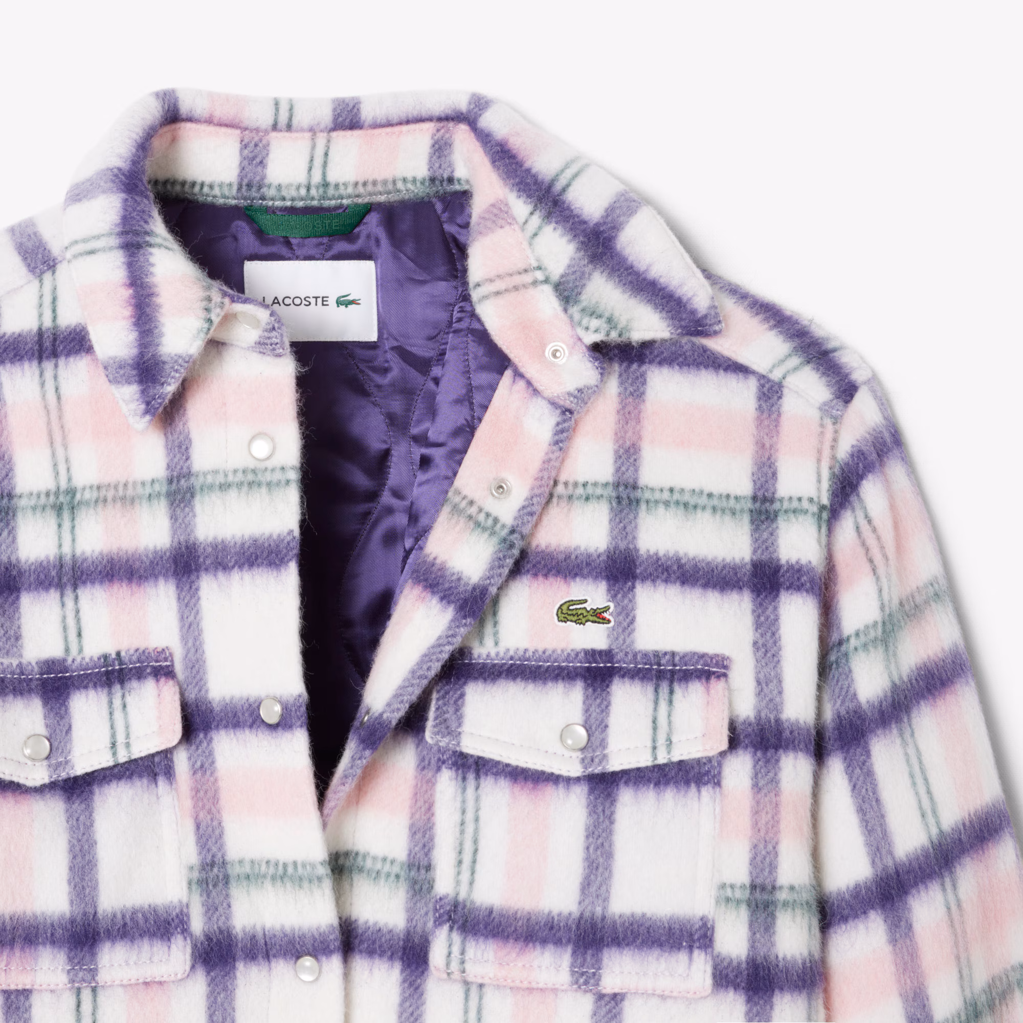 Women's Oversized Quilted Wool Overshirt