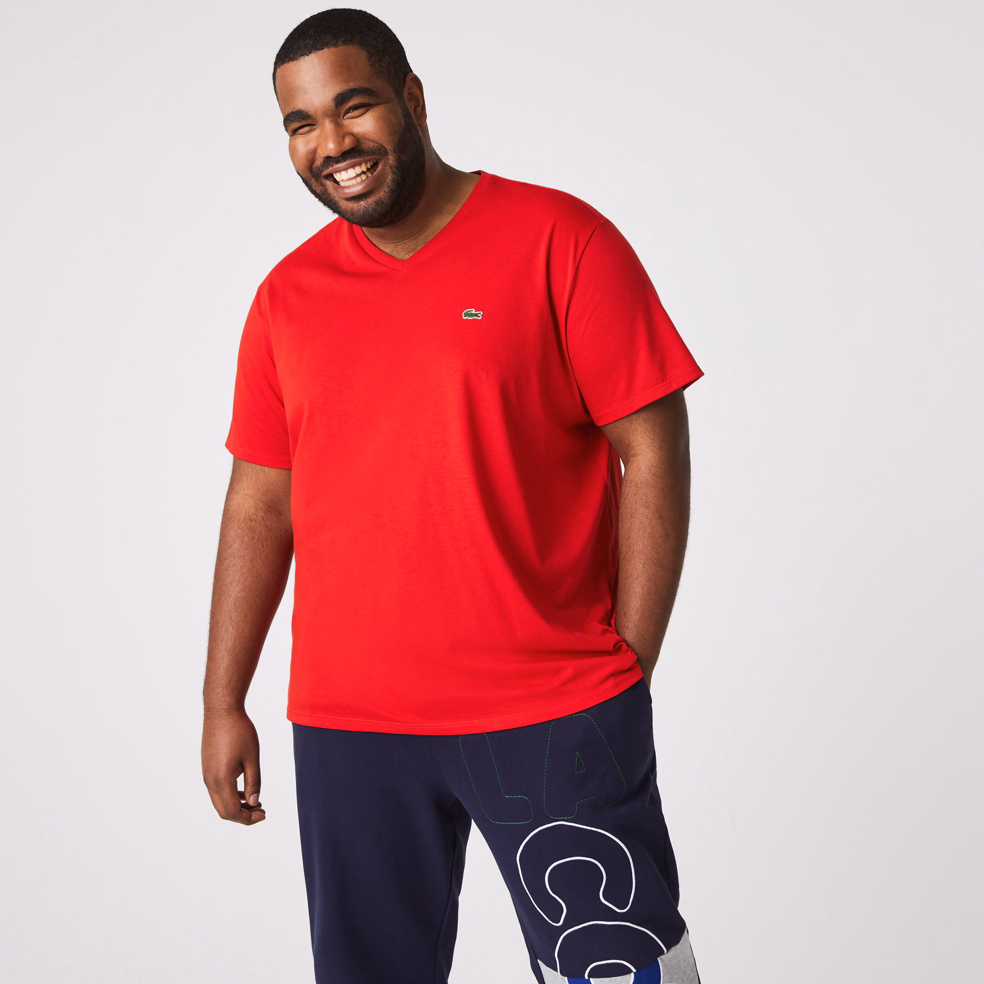 Men's Lightweight Pima Cotton V-Neck T-Shirt