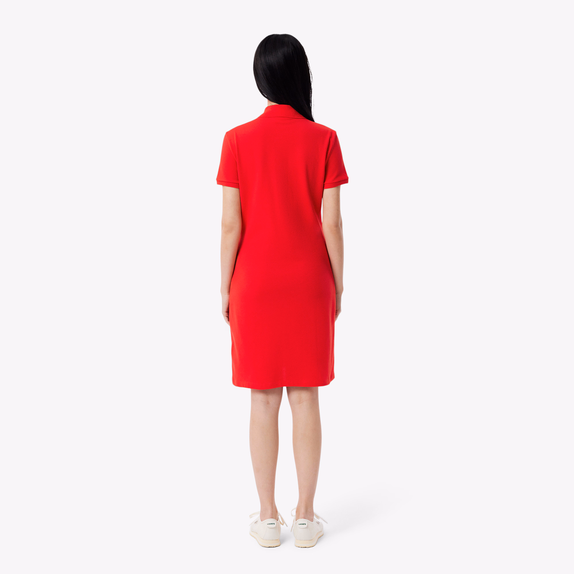Women's Slim Fit Stretch Mini Piqué Polo Dress