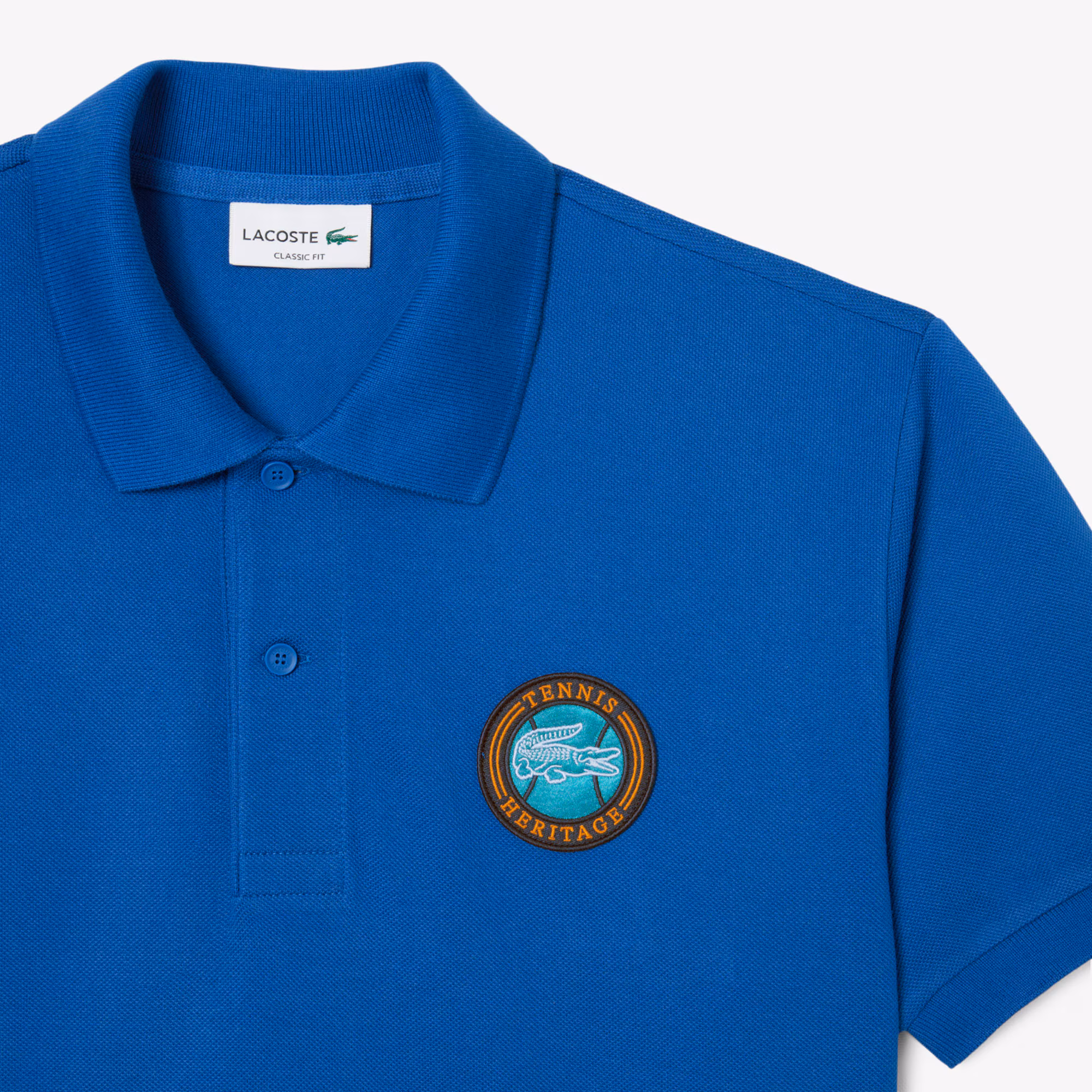 Men's Classic Fit Petit Piqué Badge Polo