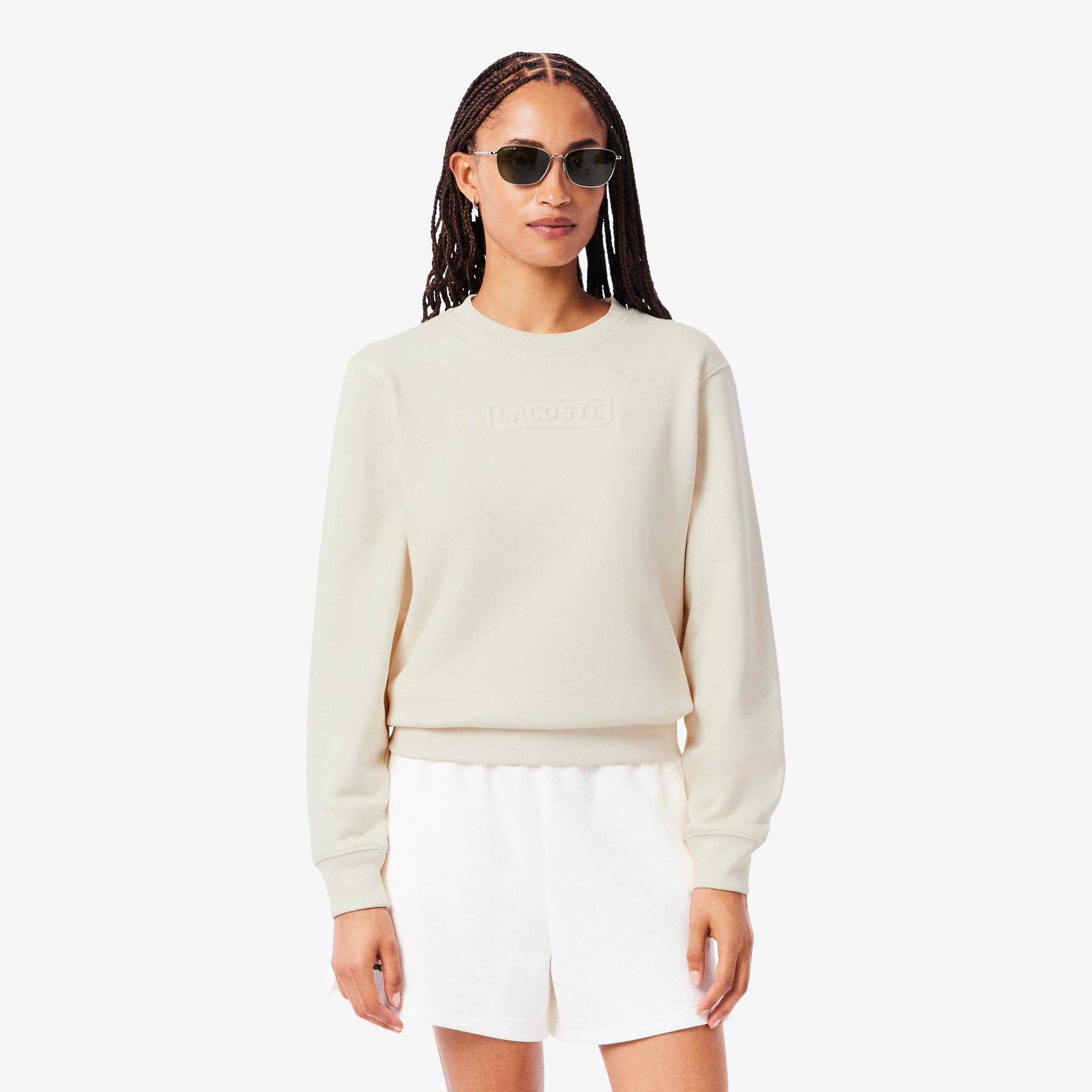 Women's Embossed Logo Cotton Sweatshirt