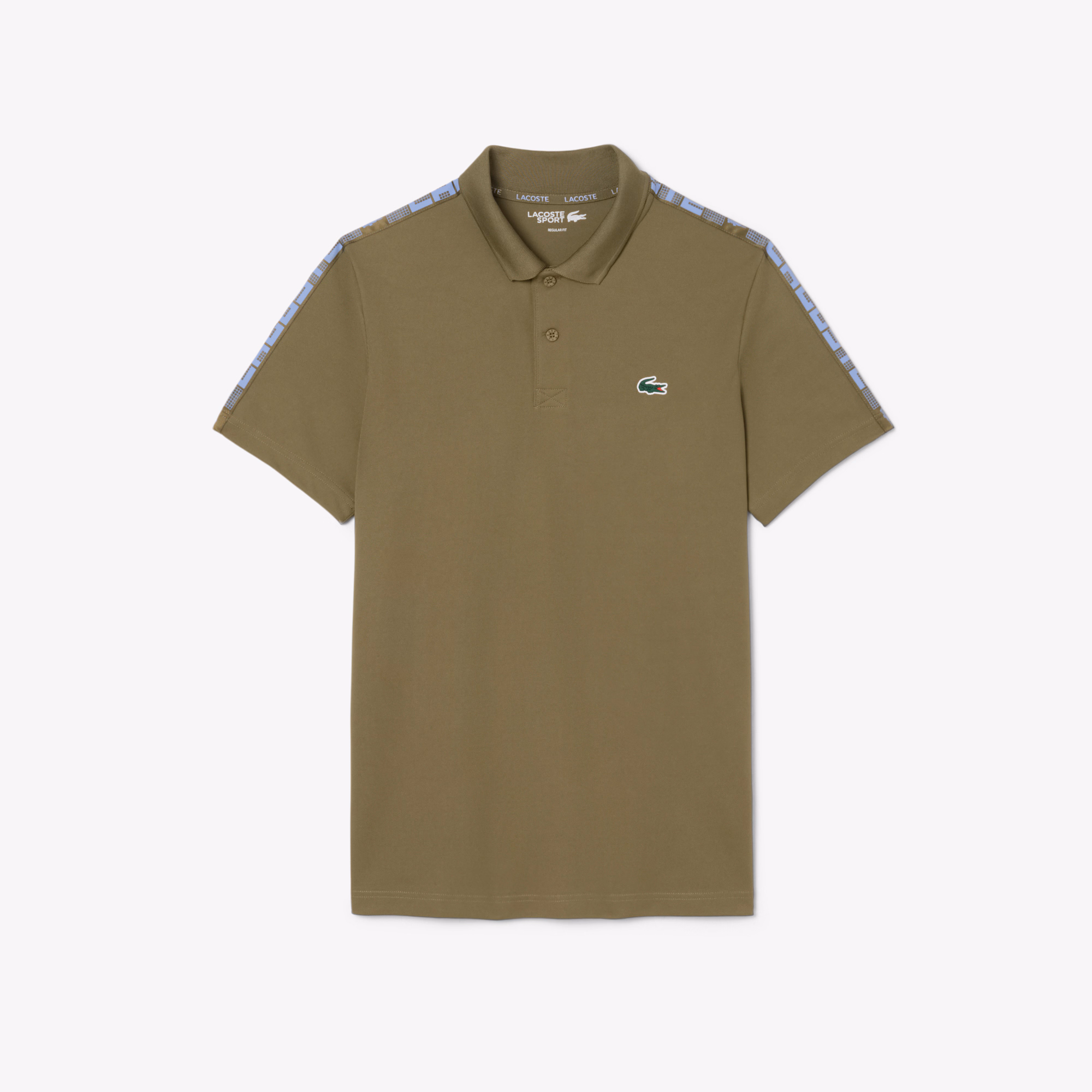 Men's Ultra Dry Branded Stripe Tennis Polo