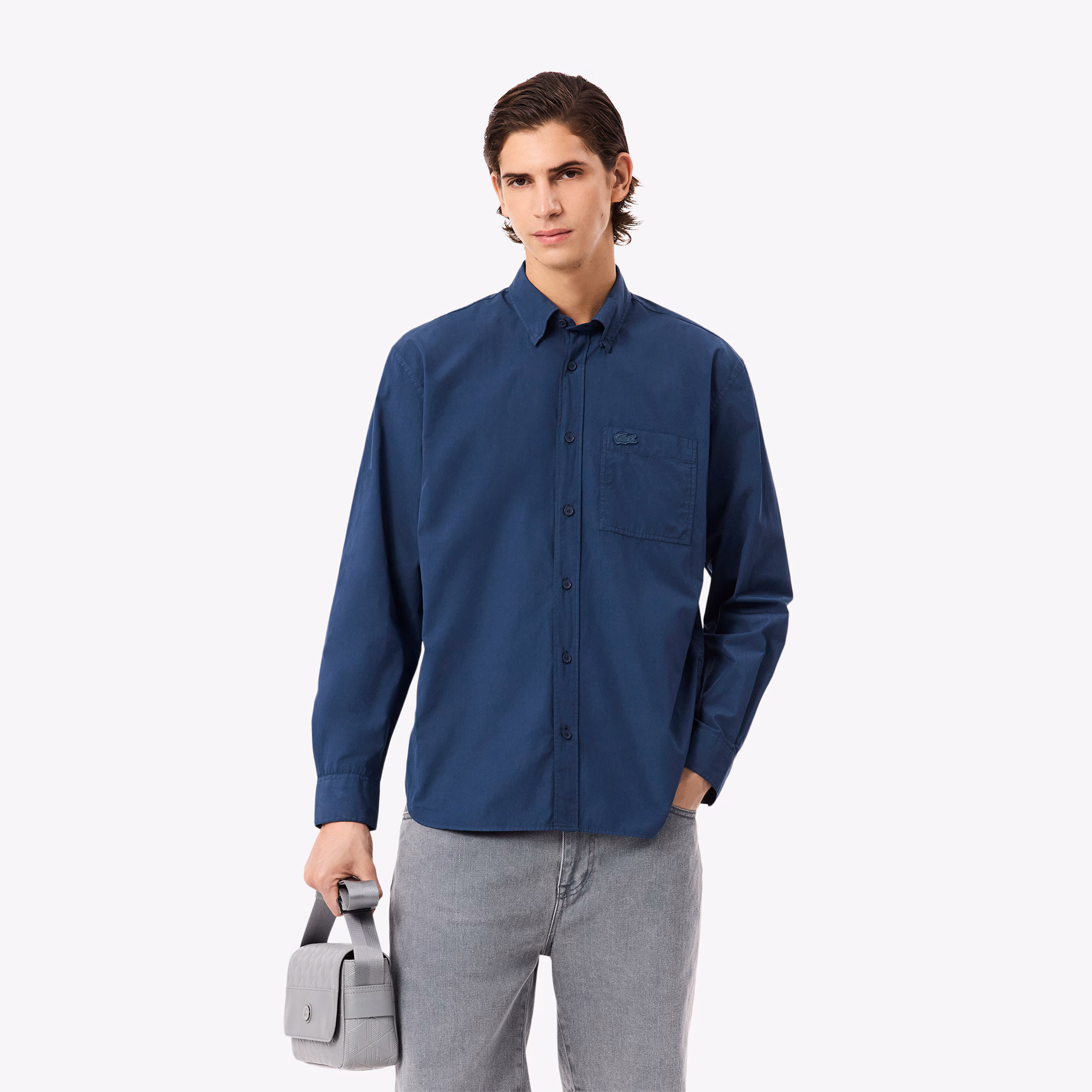 Men's Lightweight Relaxed Fit Poplin Shirt