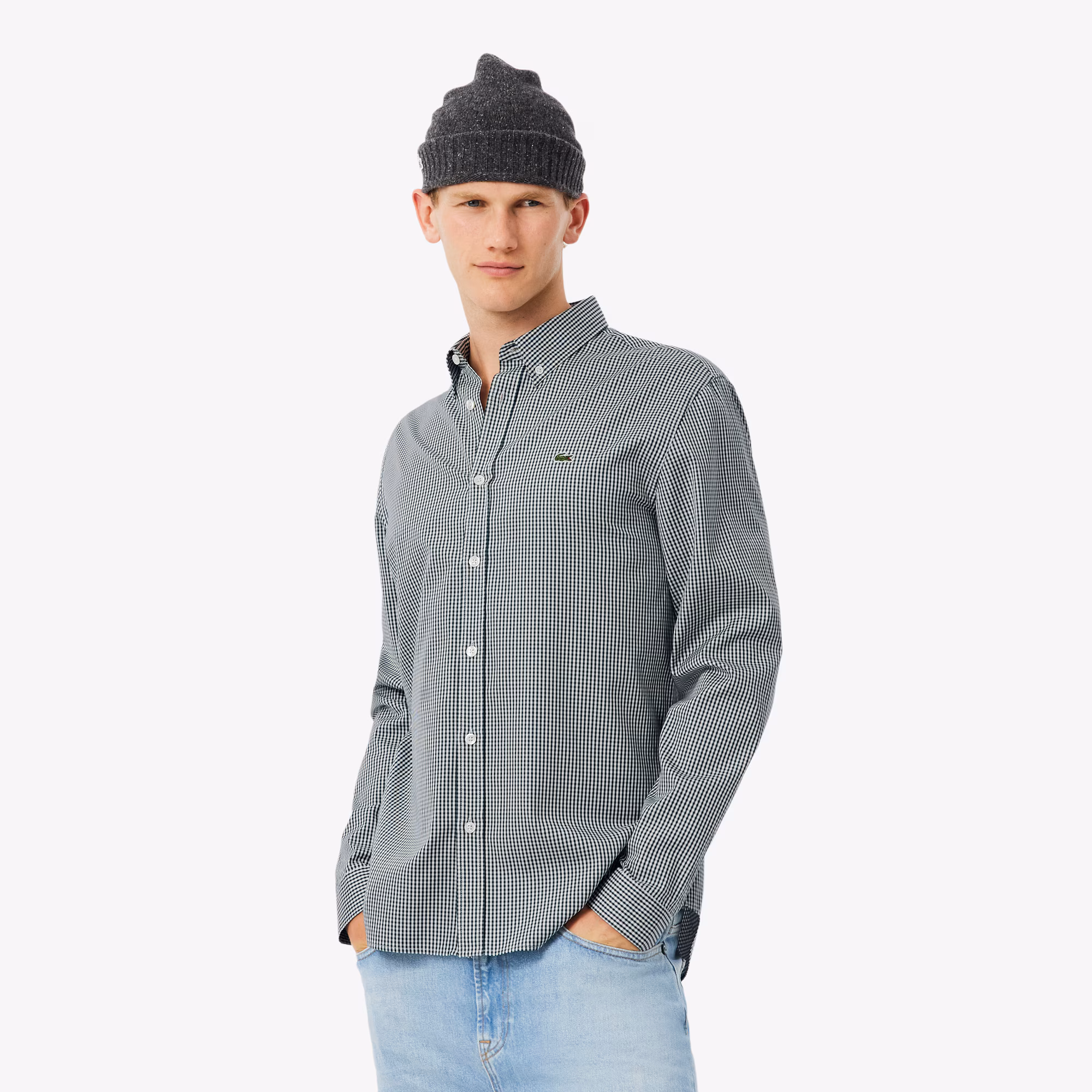 Men's Regular Fit Checked Cotton Shirt