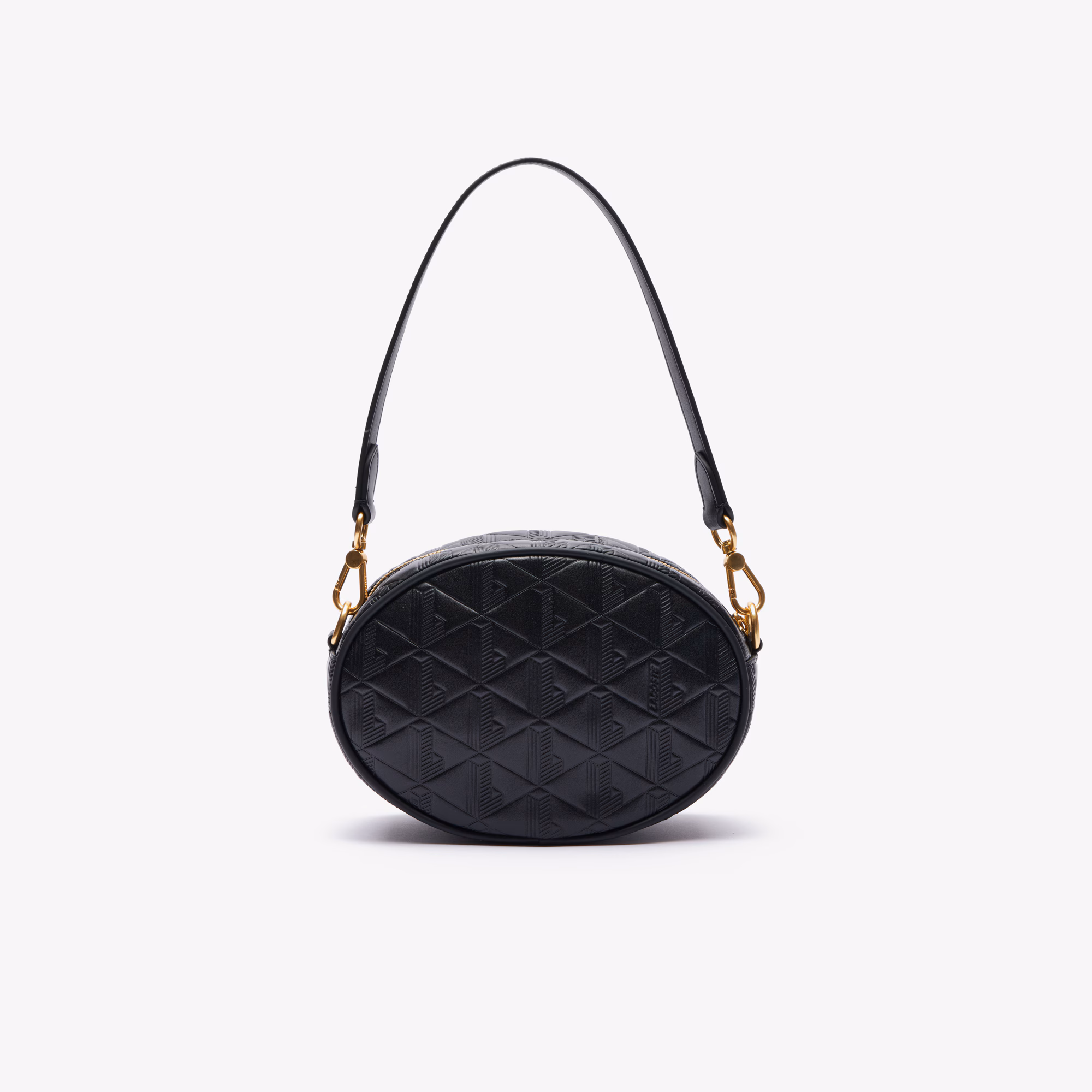 Maheki Oval Embossed Leather Bag
