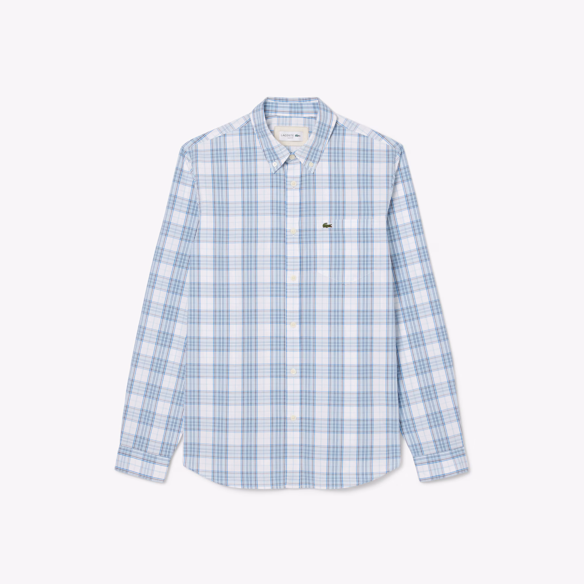 Men's Slim Fit Stretch Plaid Shirt
