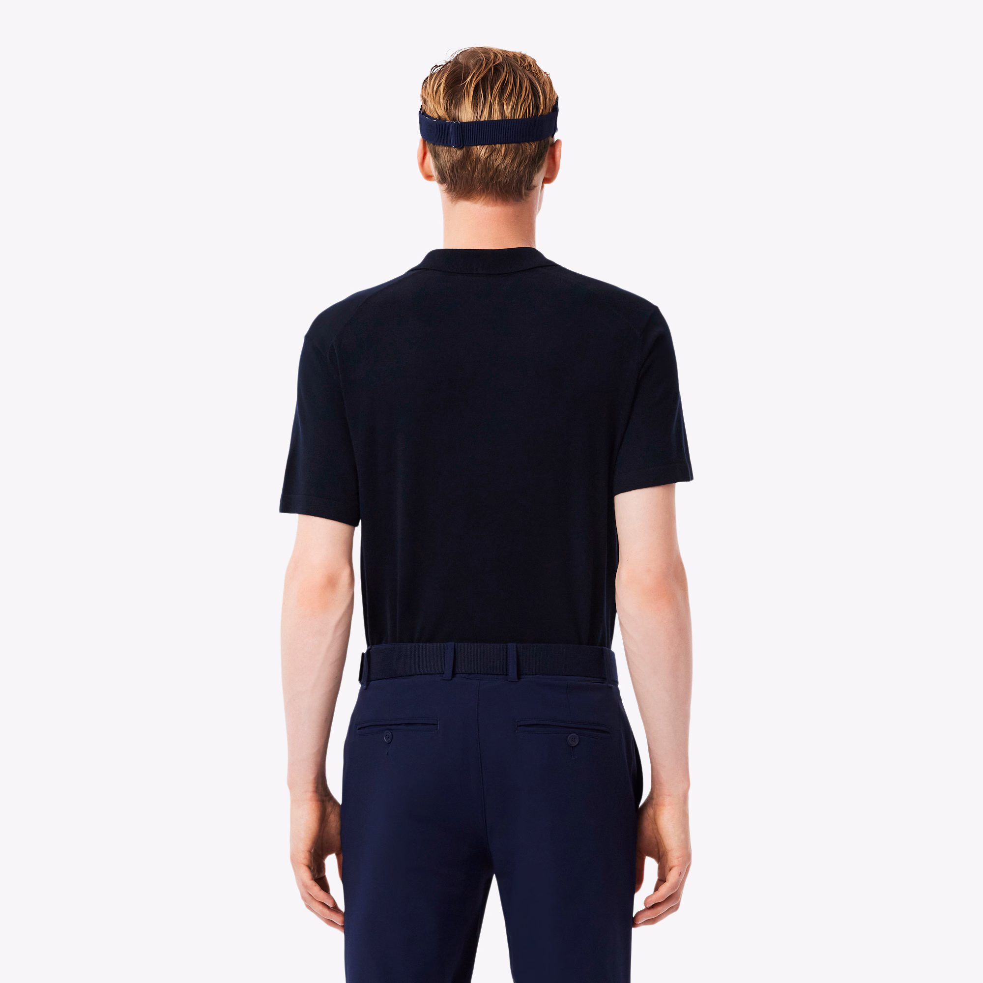 Men's Short Sleeve Polo Collar Golf Sweater