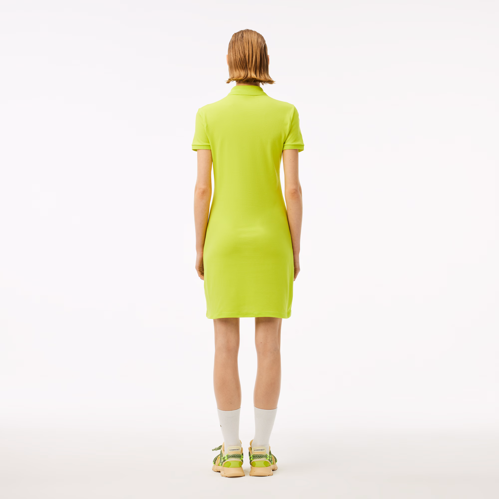 Women's Slim Fit Stretch Mini Piqué Polo Dress