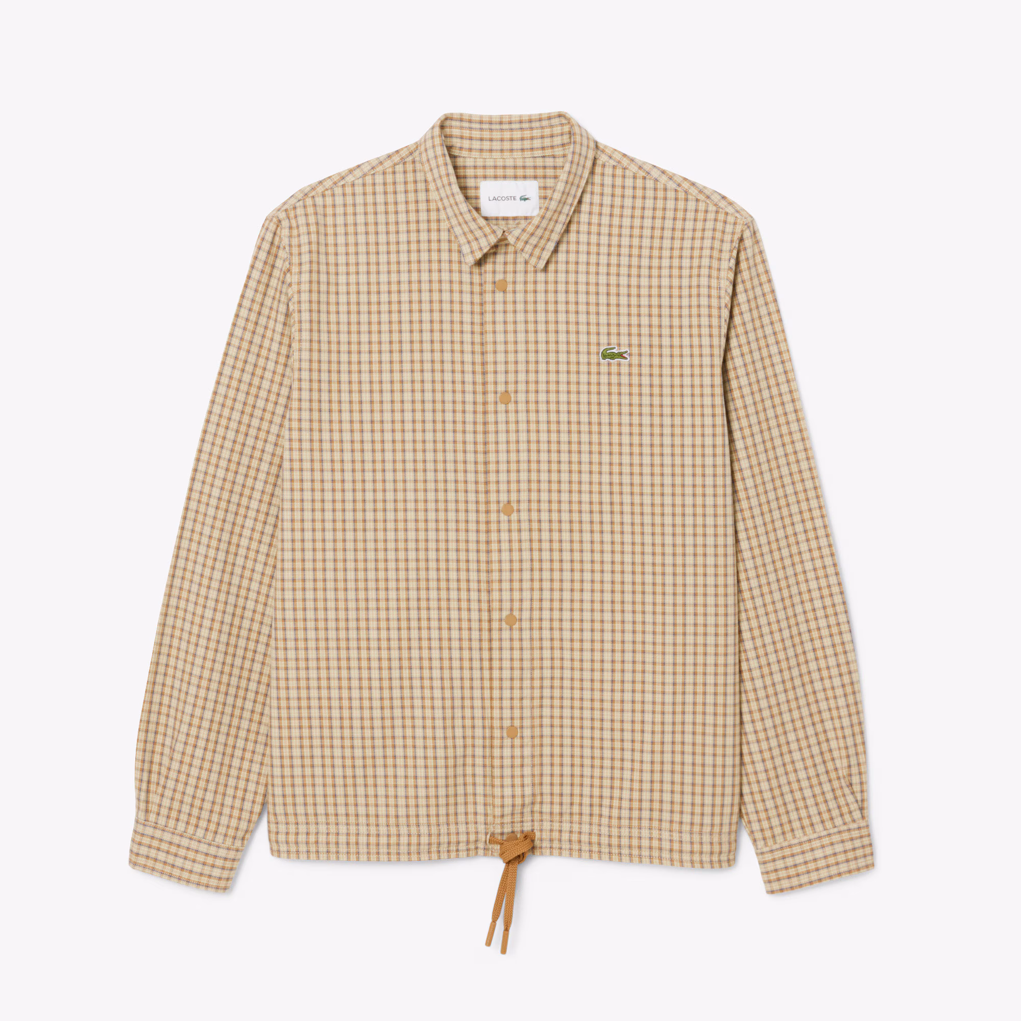 Men's Oversized Heavy Cotton Plaid Overshirt