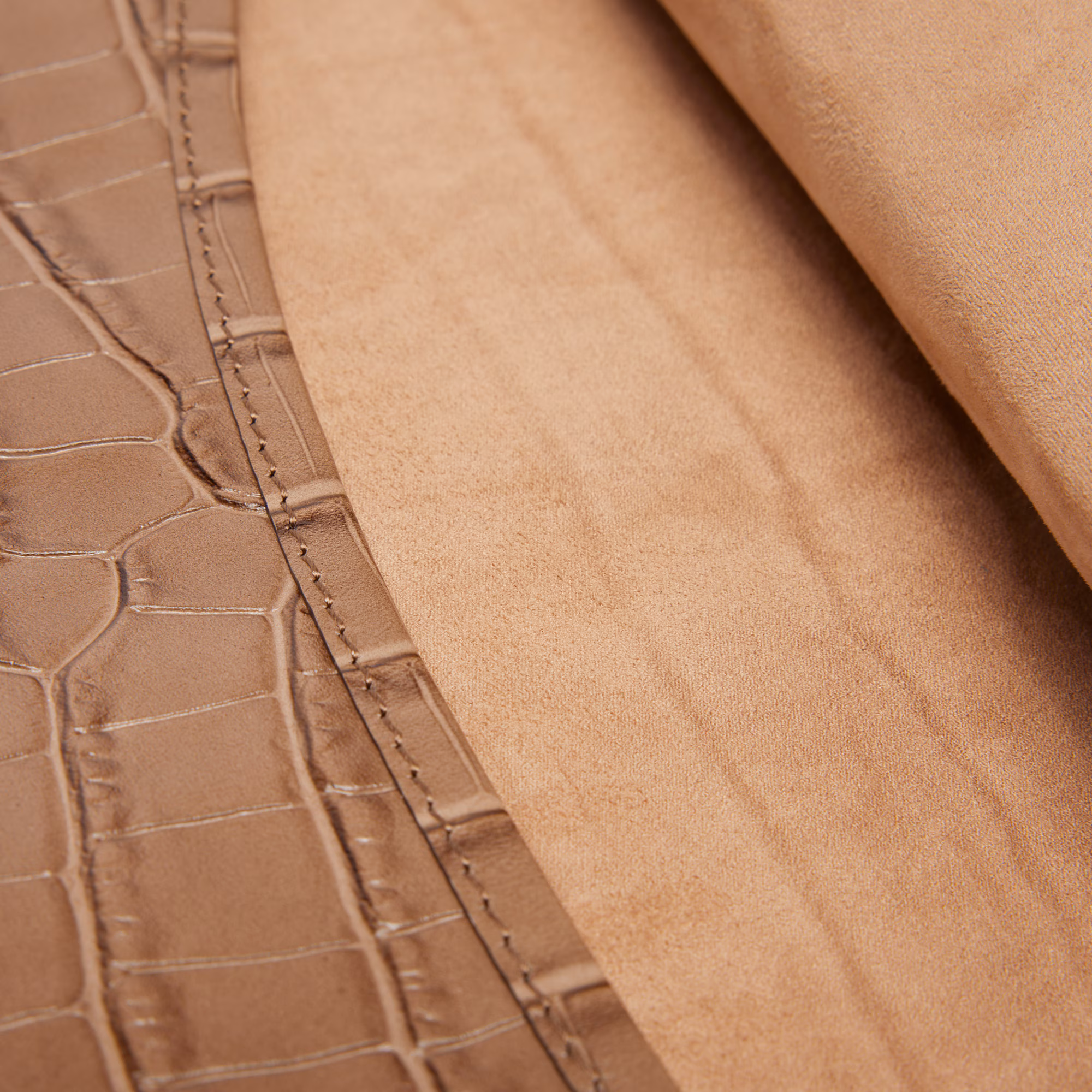 Runway Mock Croc Leather Racket Bag