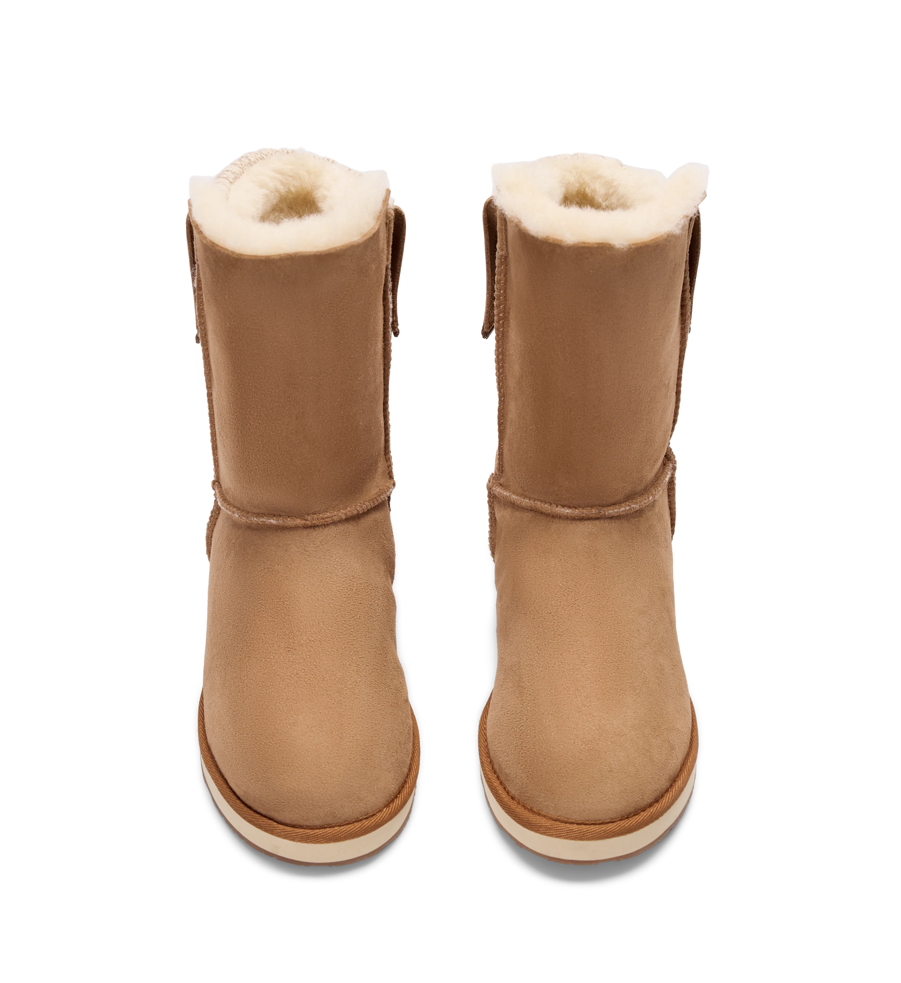 Gosling Knitted Home Boot Chestnut Sheepskin Slipper Boots