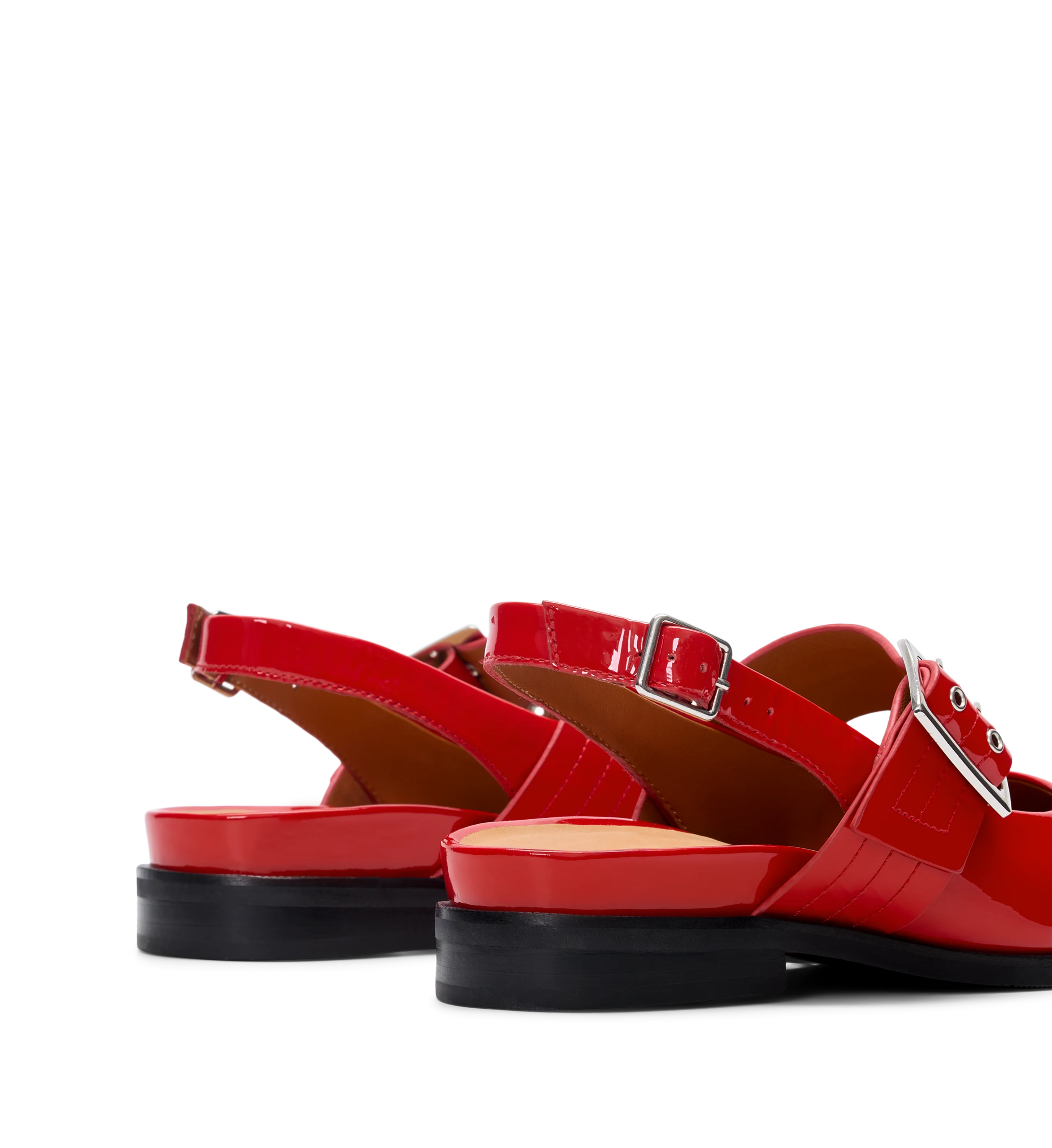 Sunbeam Poppy Red Patent Leather Flats